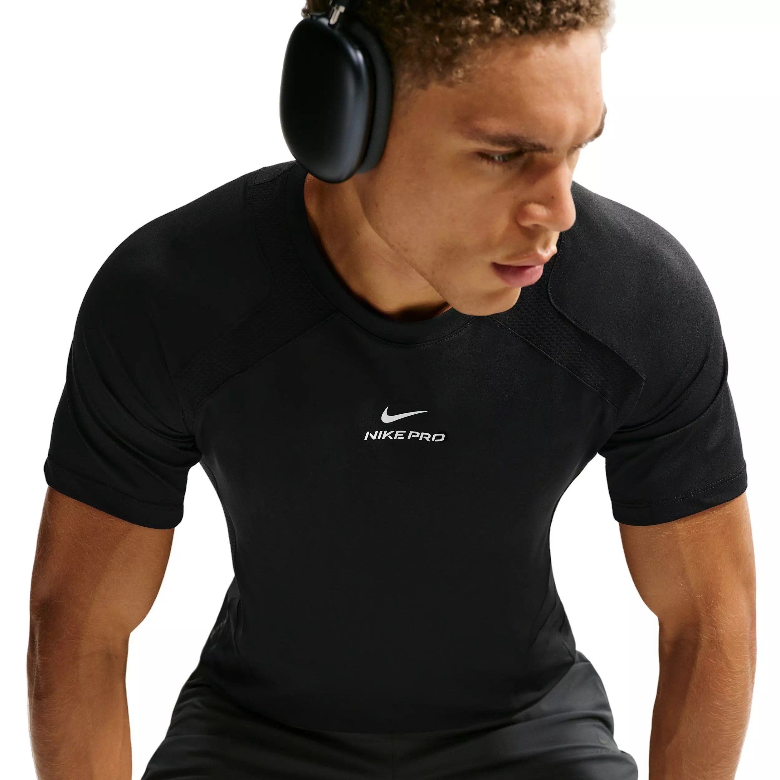 Nike Men's Pro Training Dri-FIT ADV Short-Sleeve Top - BLACK