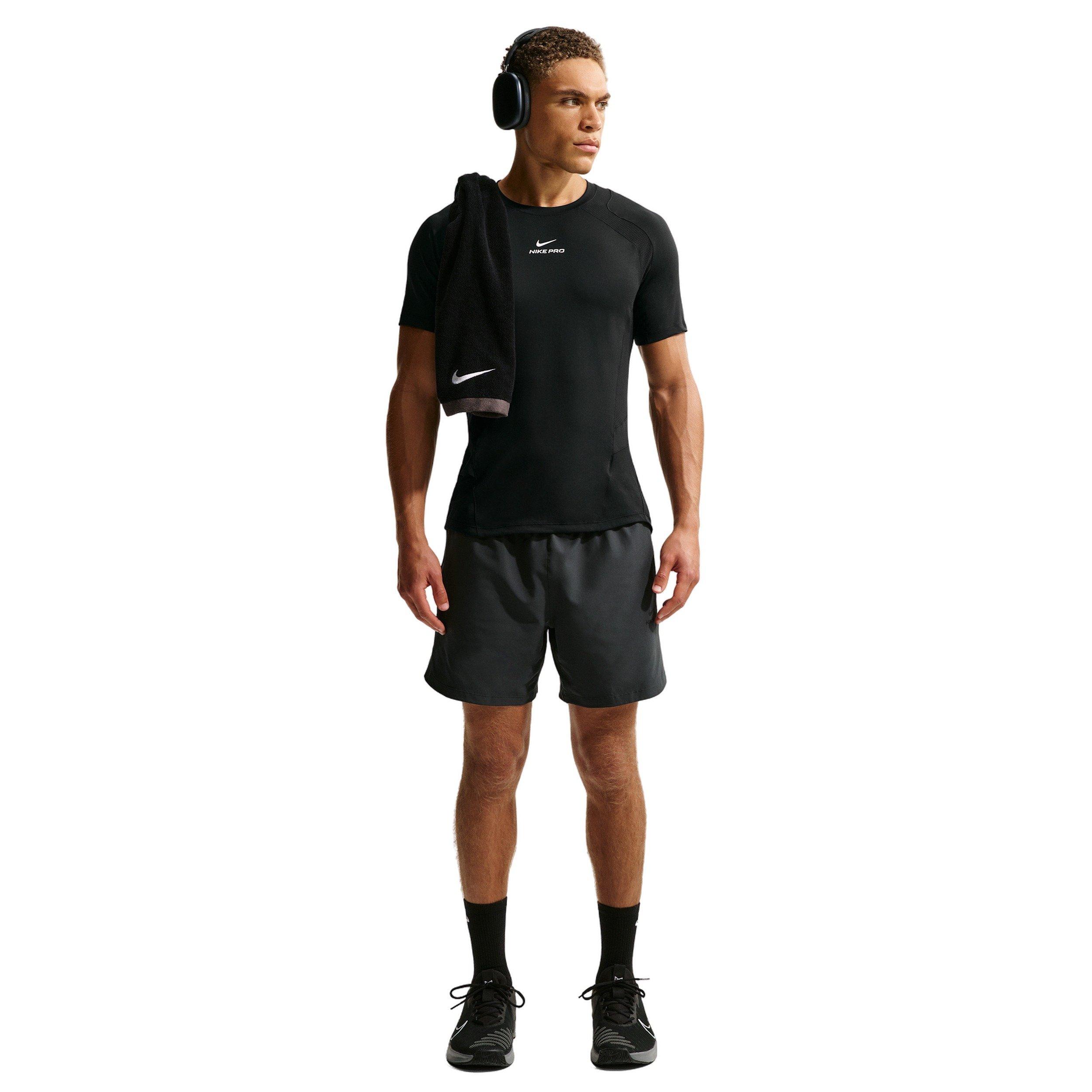 Nike Men's Pro training Dri-FIT ADV Short-Sleeve Top - BLACK Thumbnail View 4