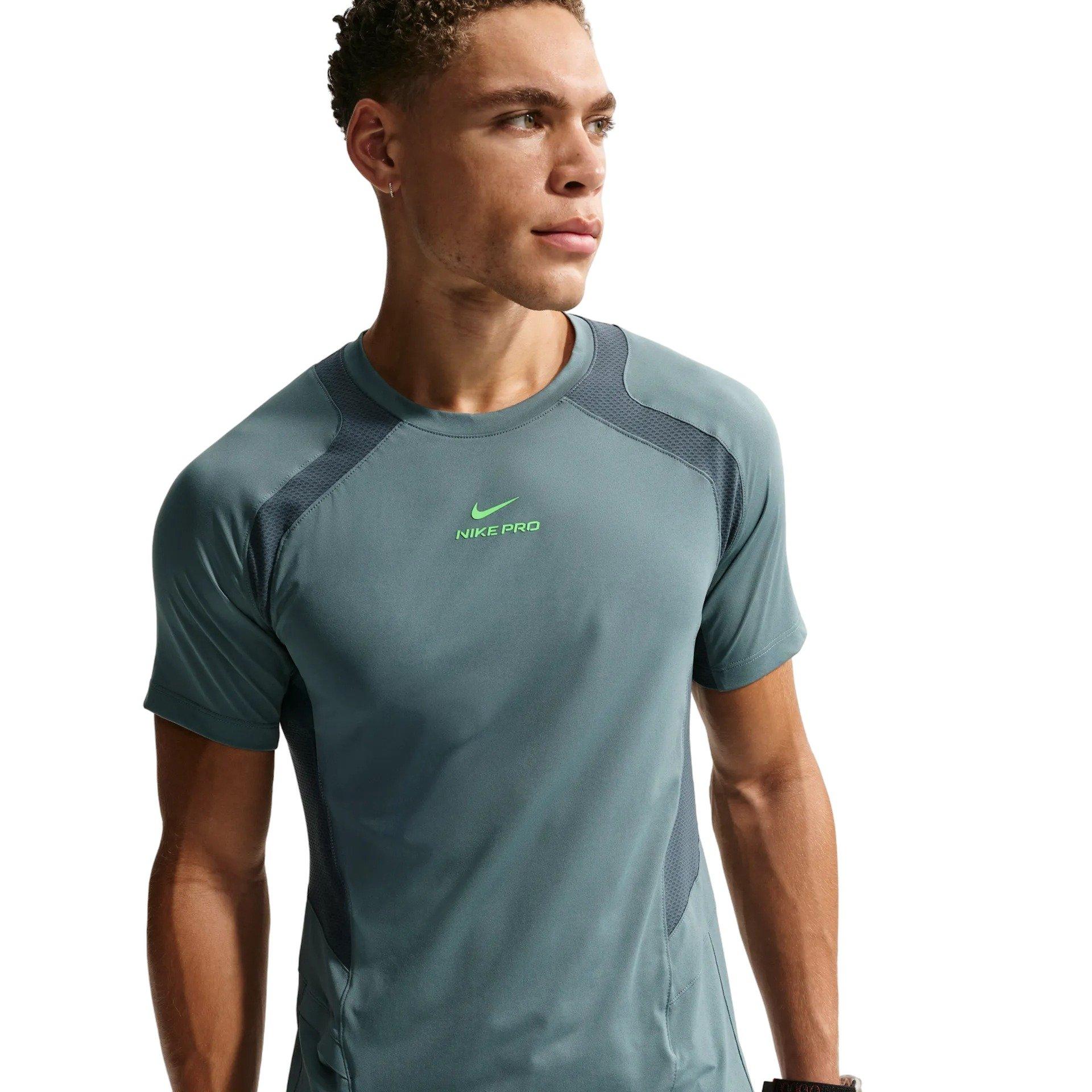 Nike Men's Pro Training Dri-FIT ADV Short-Sleeve Top - GREY Thumbnail View 1