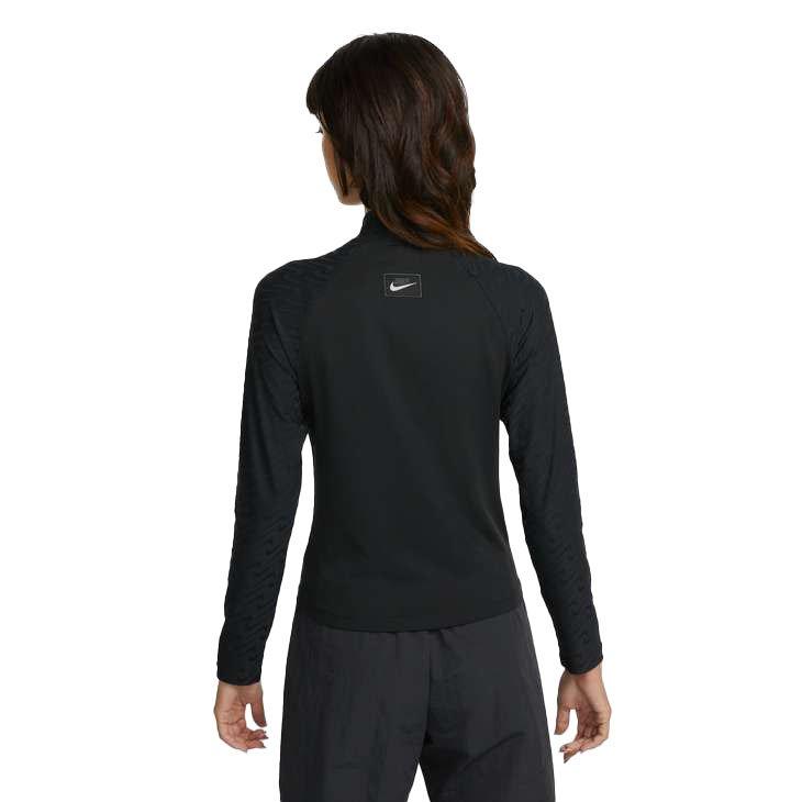 Nike Women's Sportswear Icon Clash Mock Long Sleeve Top - BLACK Thumbnail View 2