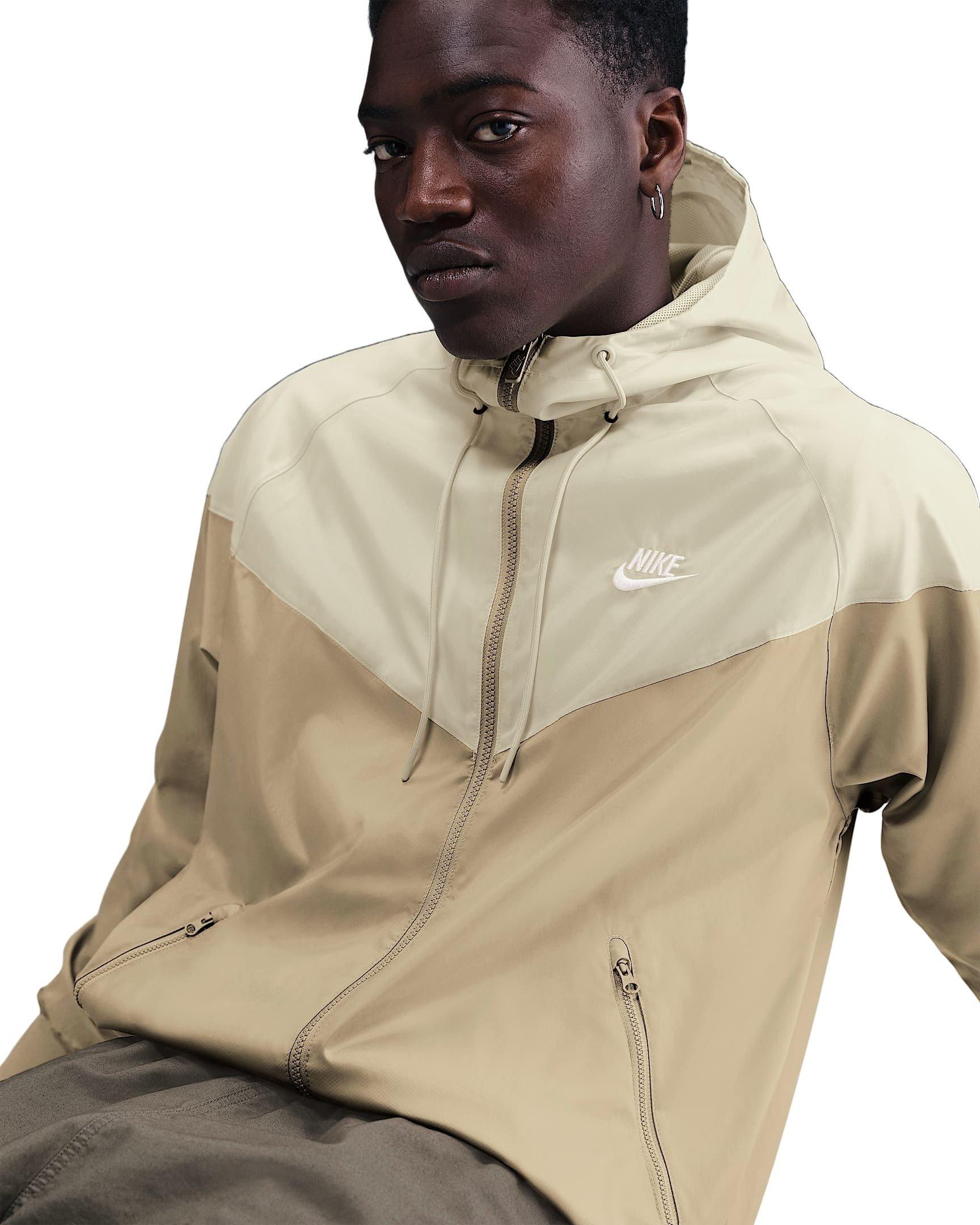 Nike Men's Sportswear Windrunner Hooded Jacket -Beige/Khaki - BEIGE/KHAKI Thumbnail View 3