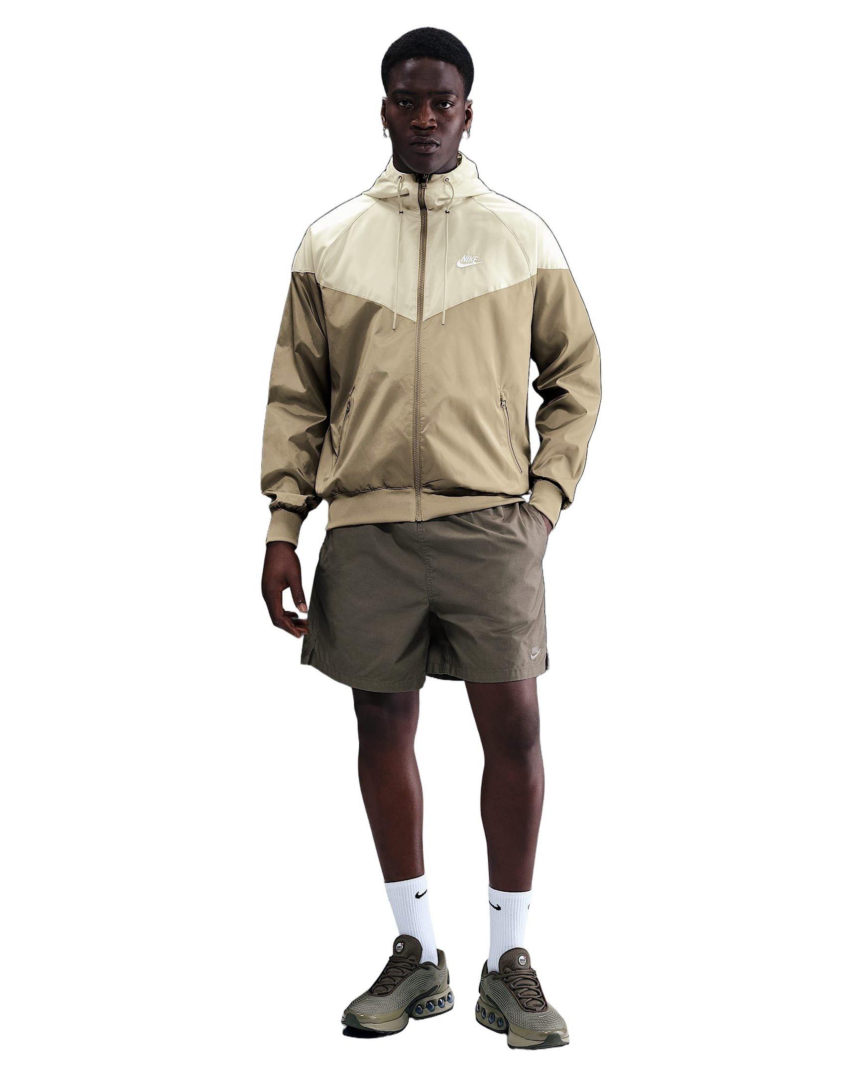 Nike Men's Sportswear Windrunner Hooded Jacket -Beige/Khaki - BEIGE/KHAKI Thumbnail View 4