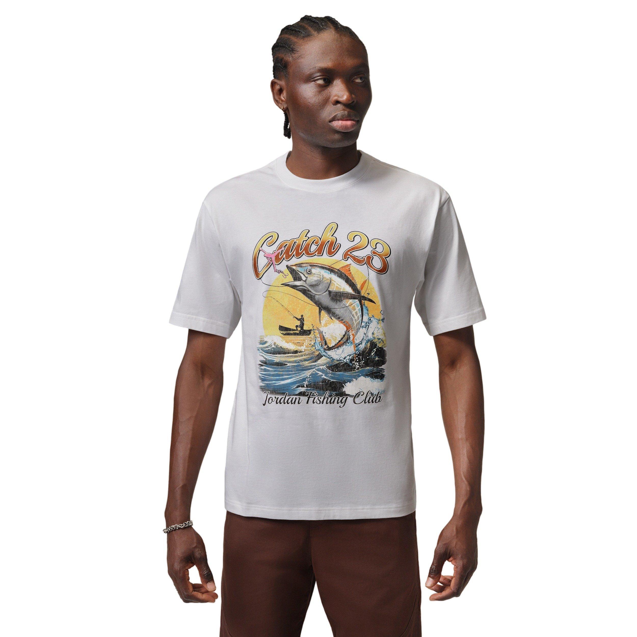 Jordan Men's Catch 23 Graphic T-Shirt - WHITE Thumbnail View 1