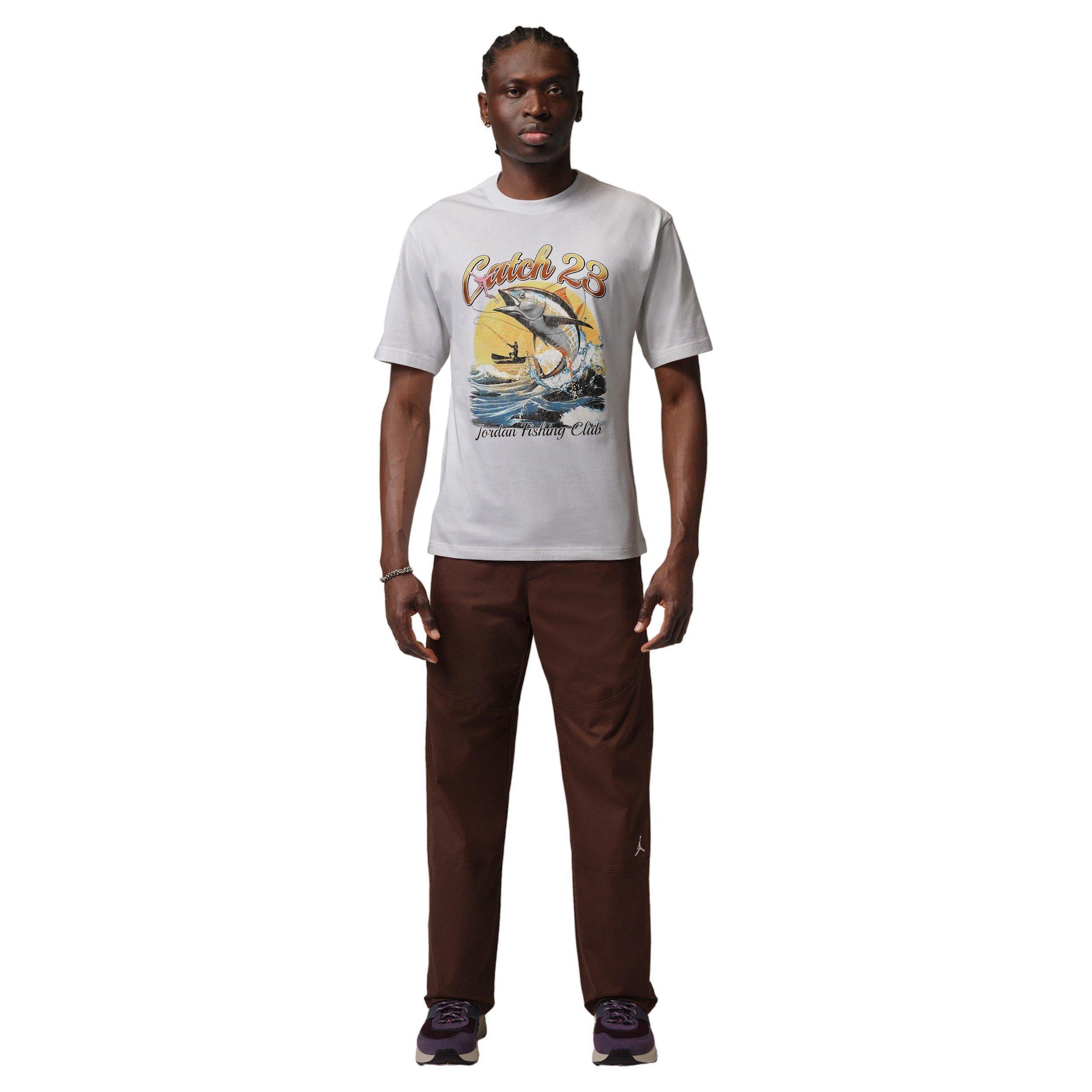 Jordan Men's Catch 23 Graphic T-Shirt - WHITE Thumbnail View 4