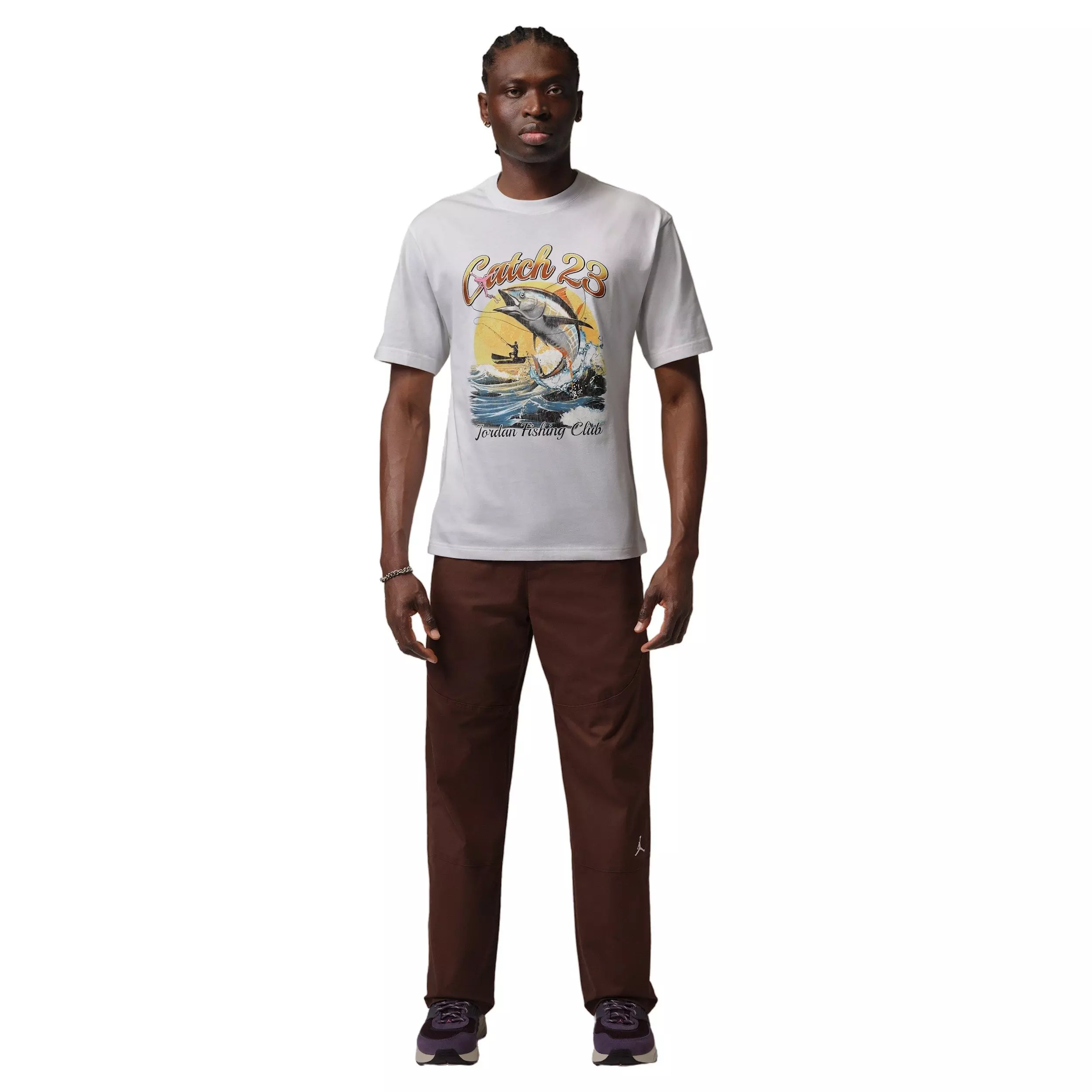 Jordan Men's Catch 23 Graphic T-Shirt - WHITE