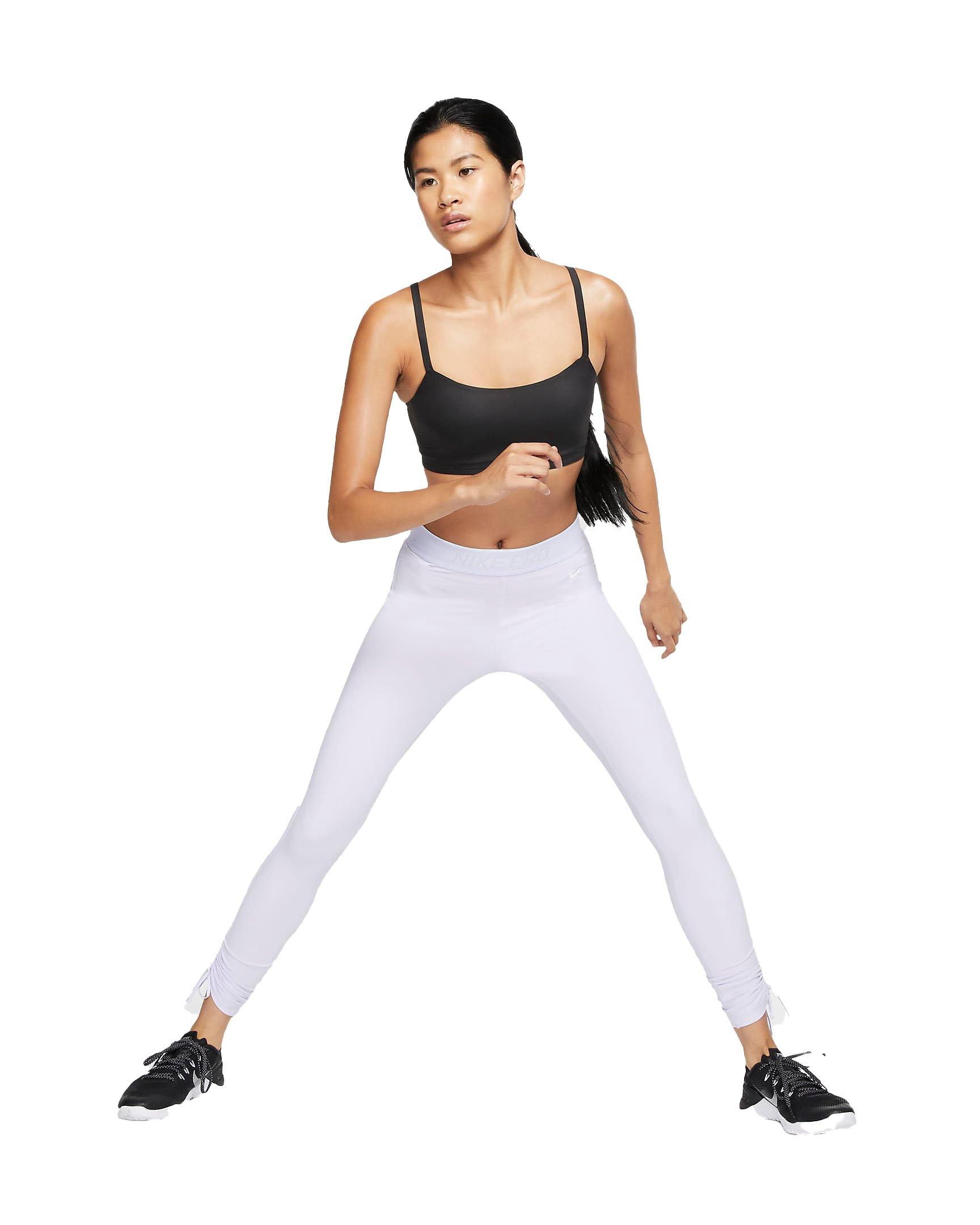 Nike Indy Luxe Womens Light Support 1 Piece Pad Convertible Sports Bra  White XL for sale online