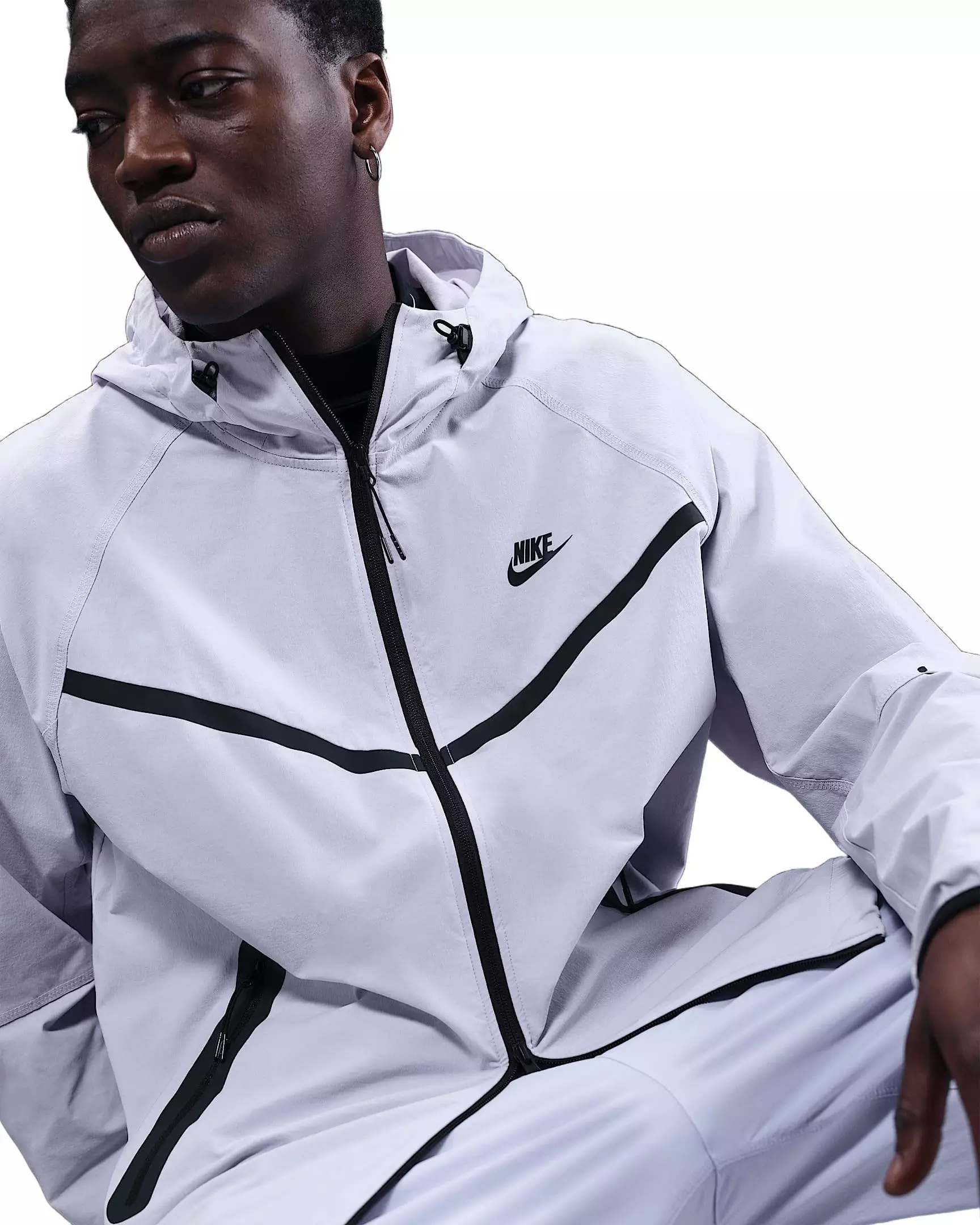 Nike Men's Tech Woven Jacket - Grey - GREY