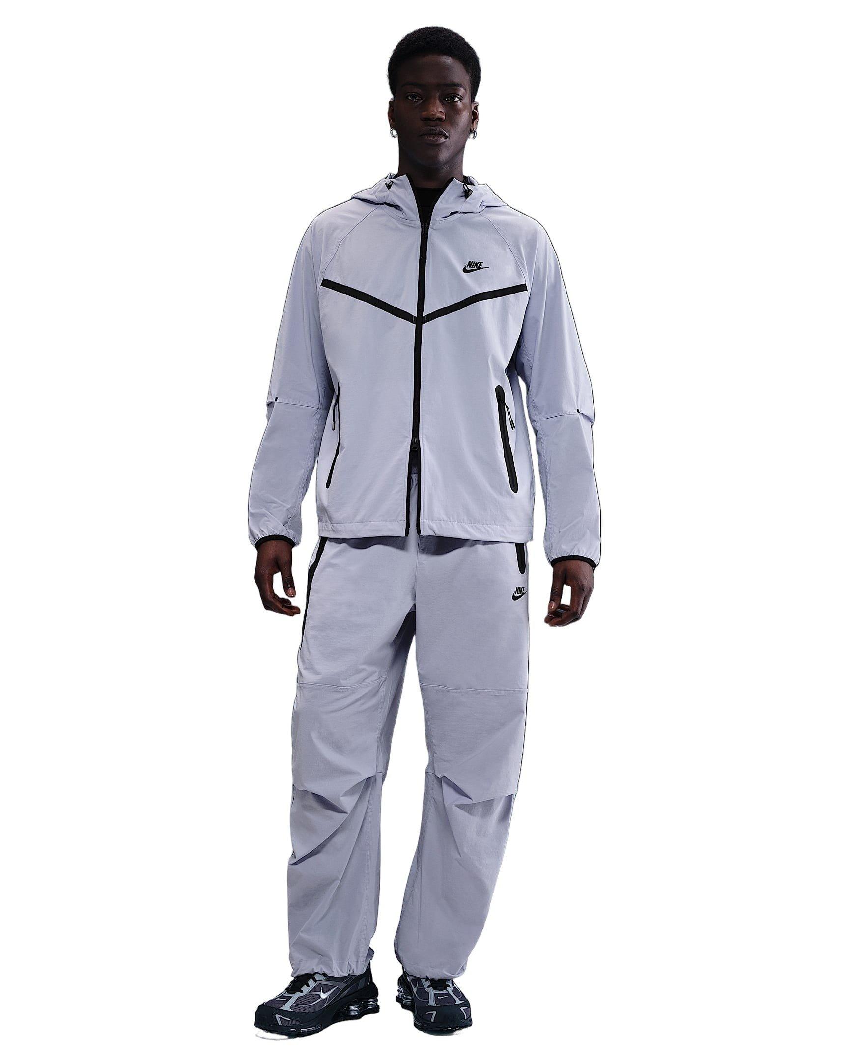 Nike Men's Tech Woven Jacket - Grey - GREY Thumbnail View 6
