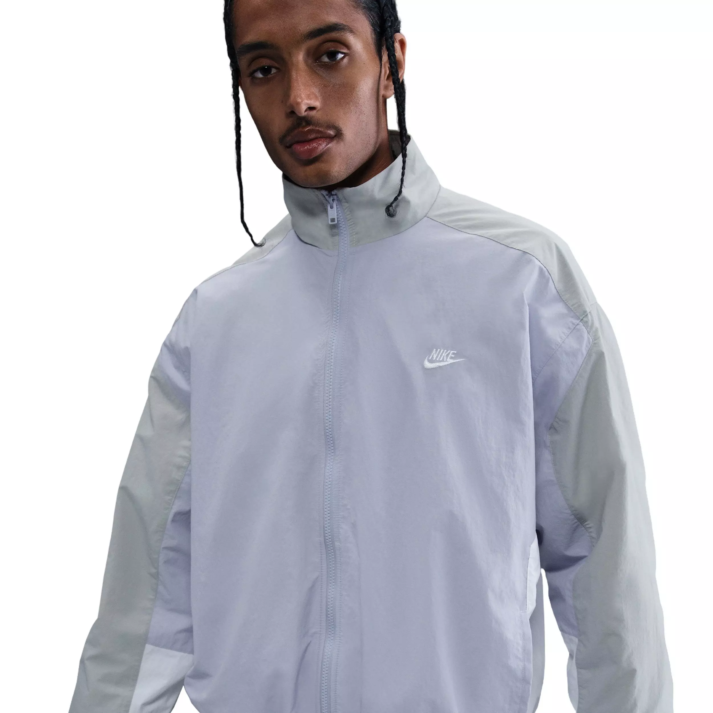 Nike Men's Club Oversized Woven Track Jacket - GREY