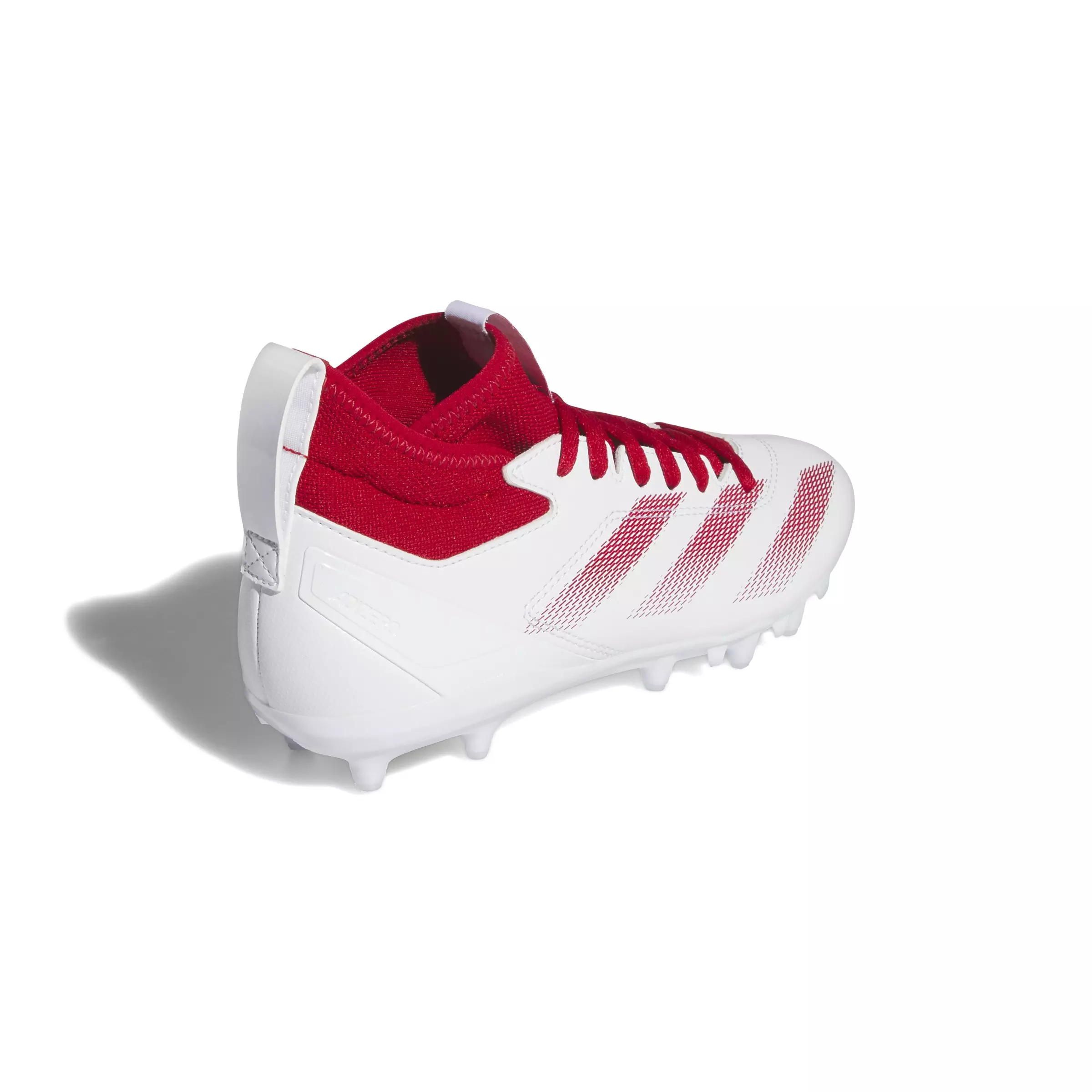 adidas Adizero Impact.2 "Ftwr White/Team Power Red 2/Ftwr White" Grade School Boys' Football Cleat - WHITE/RED/WHITE