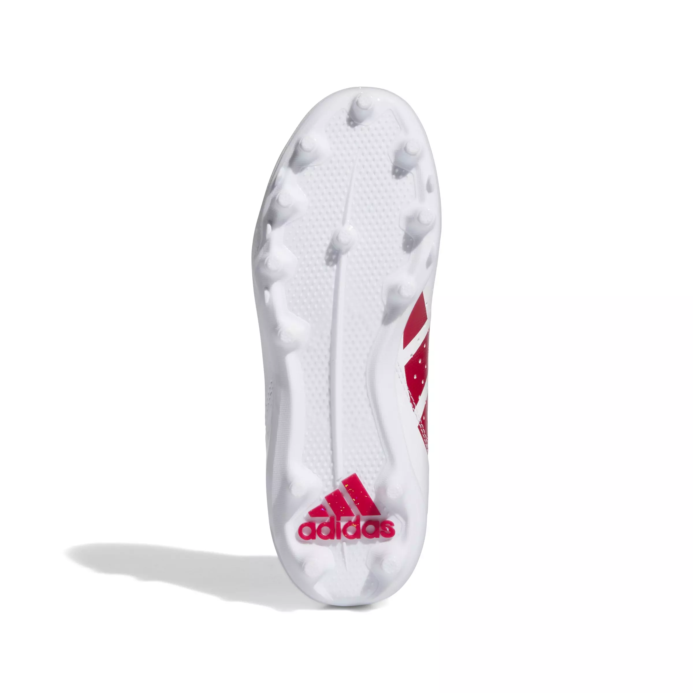 adidas Adizero Impact.2 "Ftwr White/Team Power Red 2/Ftwr White" Grade School Boys' Football Cleat - WHITE/RED/WHITE