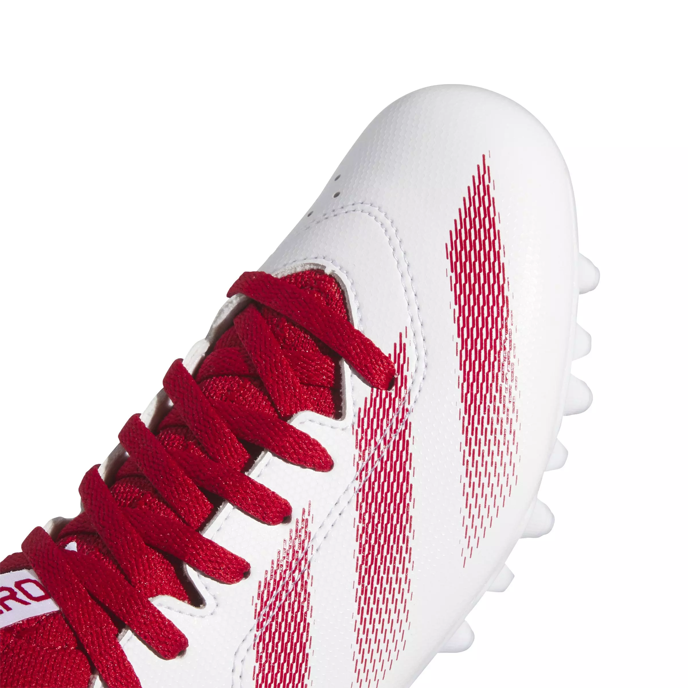 adidas Adizero Impact.2 "Ftwr White/Team Power Red 2/Ftwr White" Grade School Boys' Football Cleat - WHITE/RED/WHITE