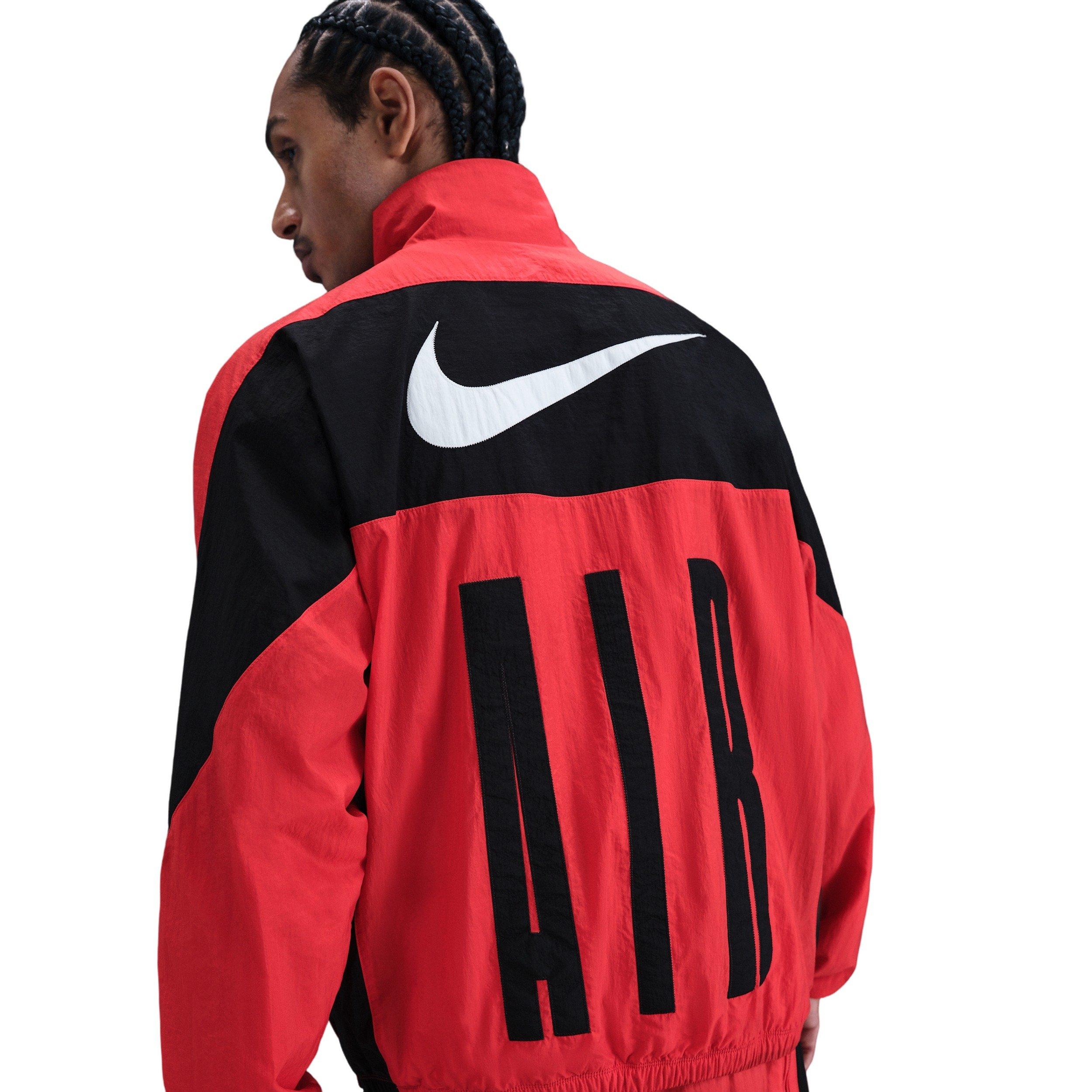 Nike Air Men's Woven Track Jacket -Red - RED Thumbnail View 2