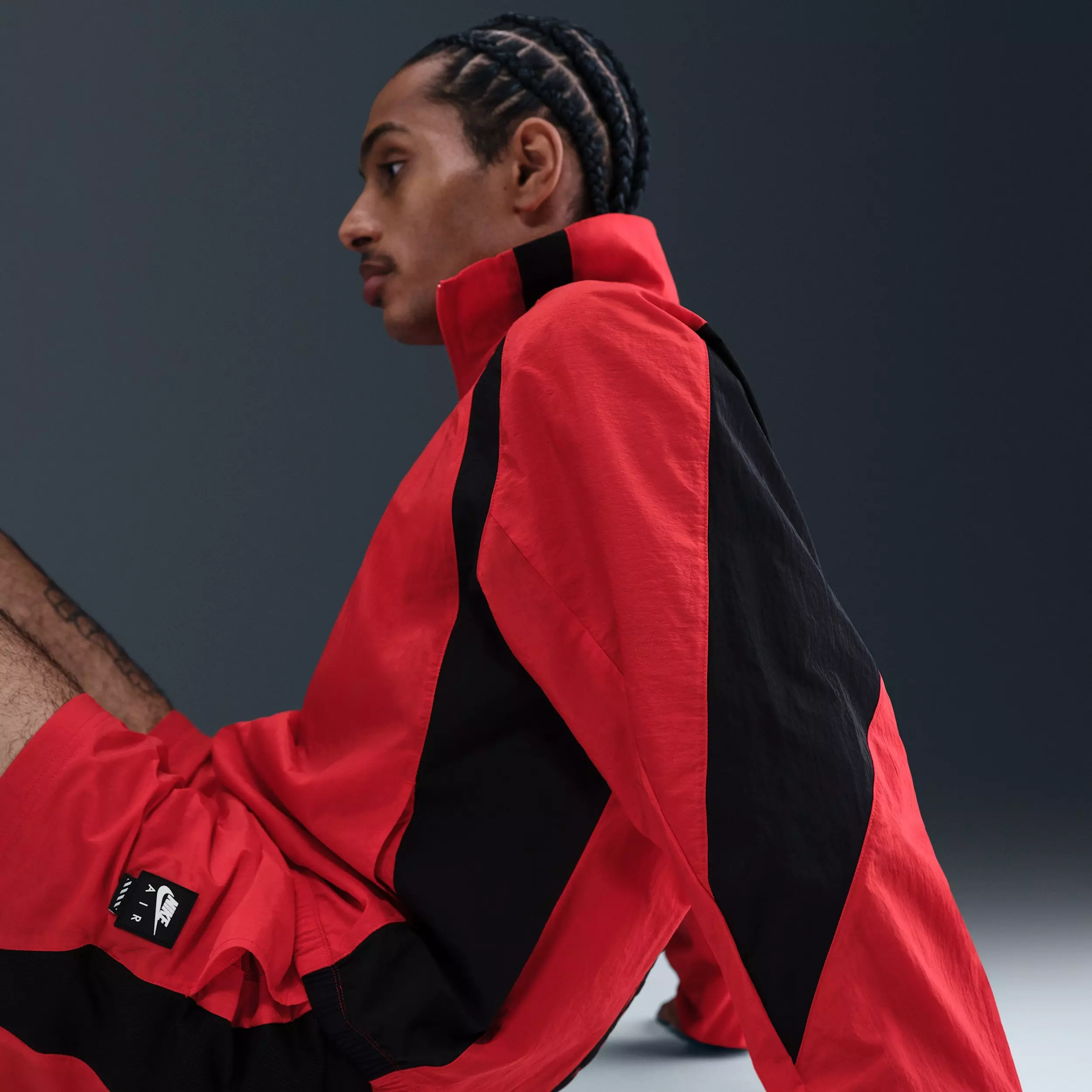 Nike Air Men's Woven Track Jacket -Red - RED