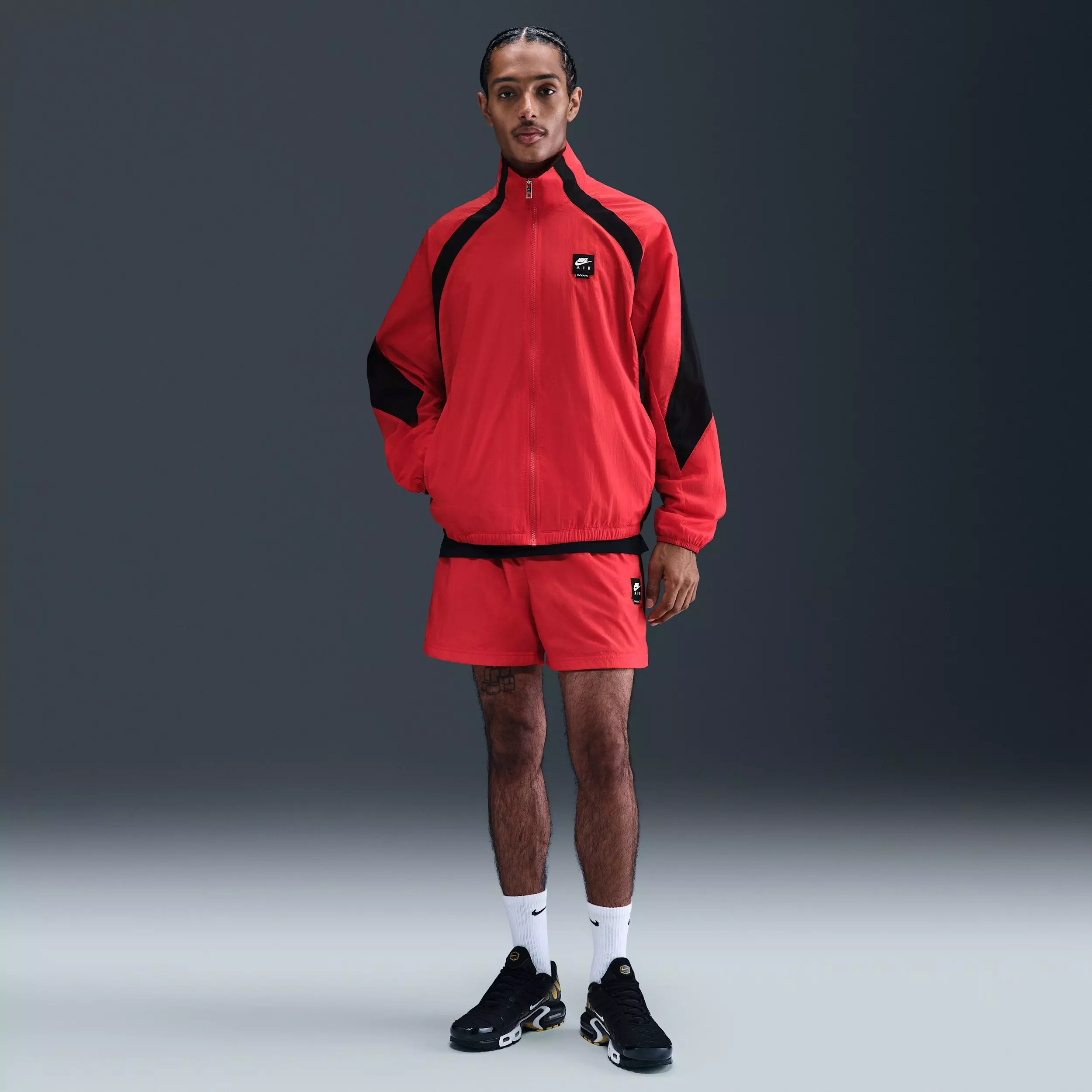 Nike Air Men's Woven Track Jacket - Red - RED