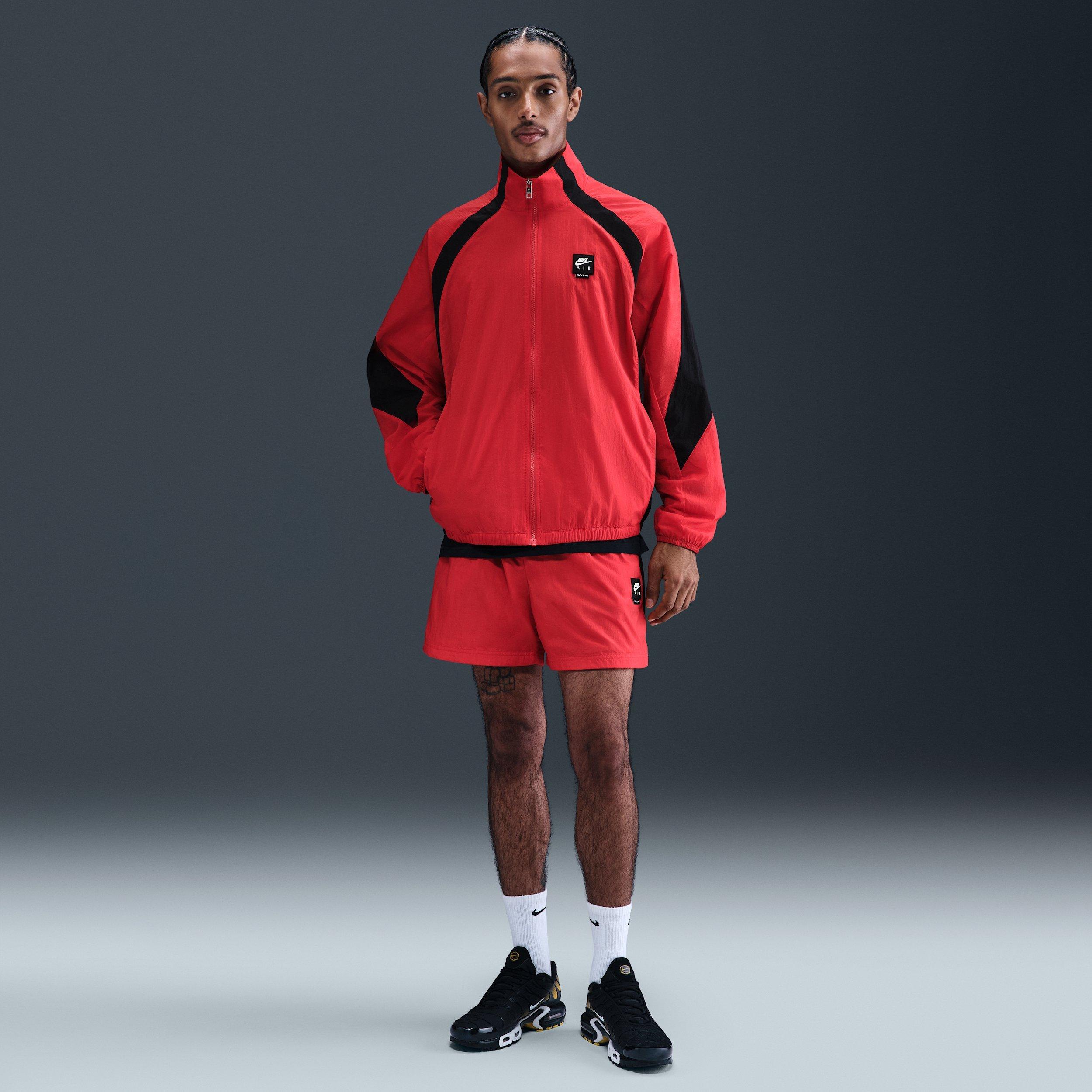 Nike Air Men's Woven Track Jacket -Red - RED Thumbnail View 4