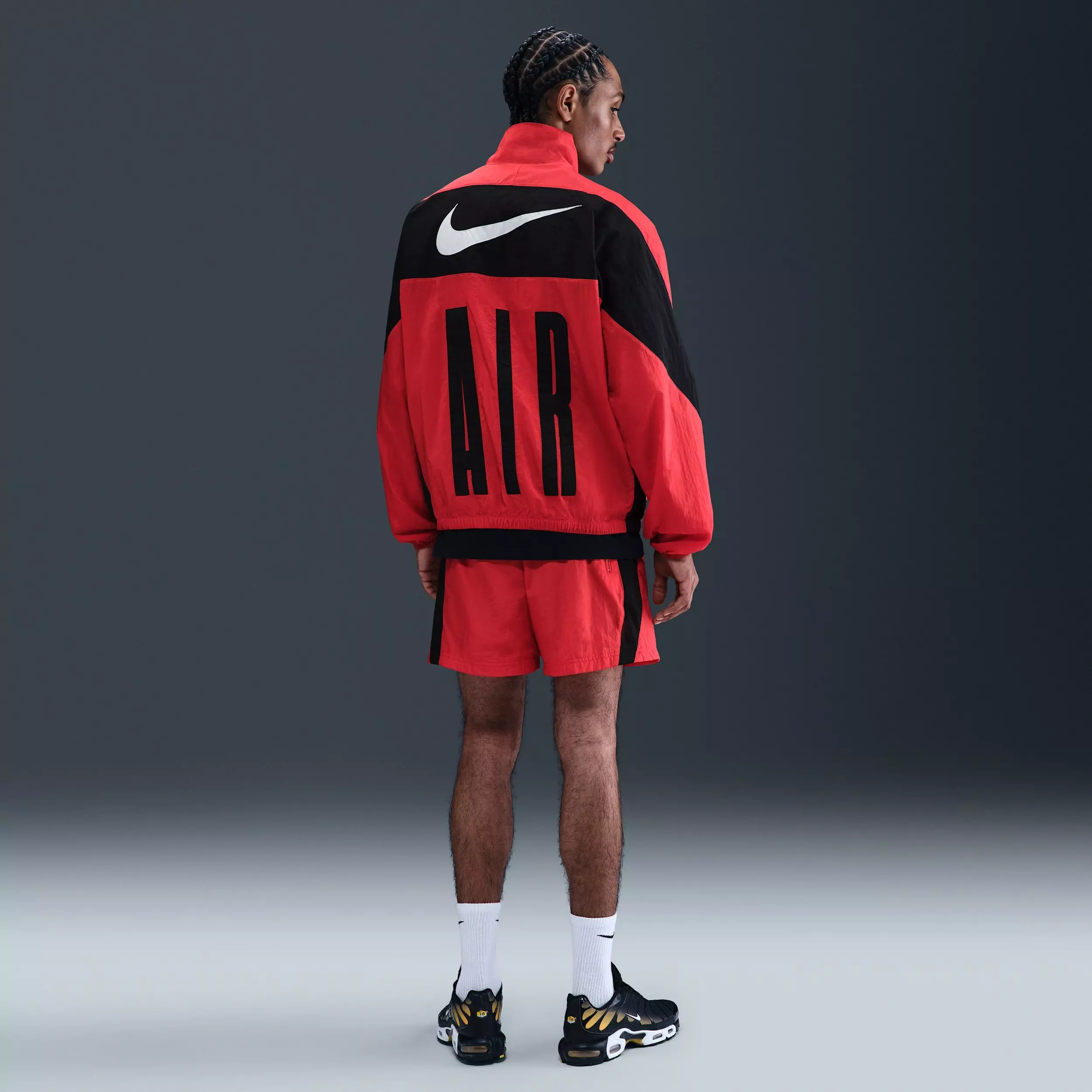 Nike Air Men's Woven Track Jacket - Red - RED