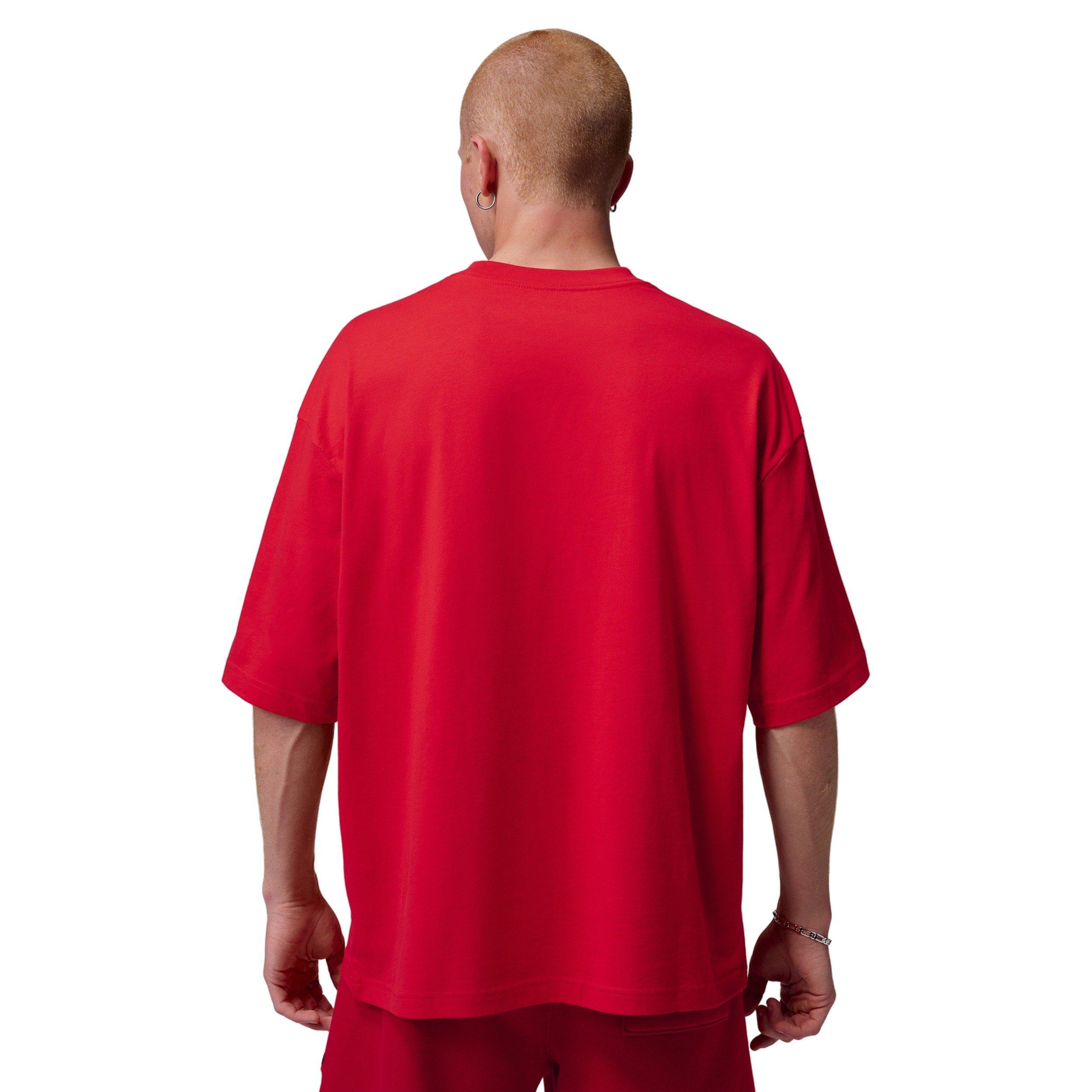 Jordan Men's Flight Essentials Big Face Graphic T-Shirt - RED Thumbnail View 2