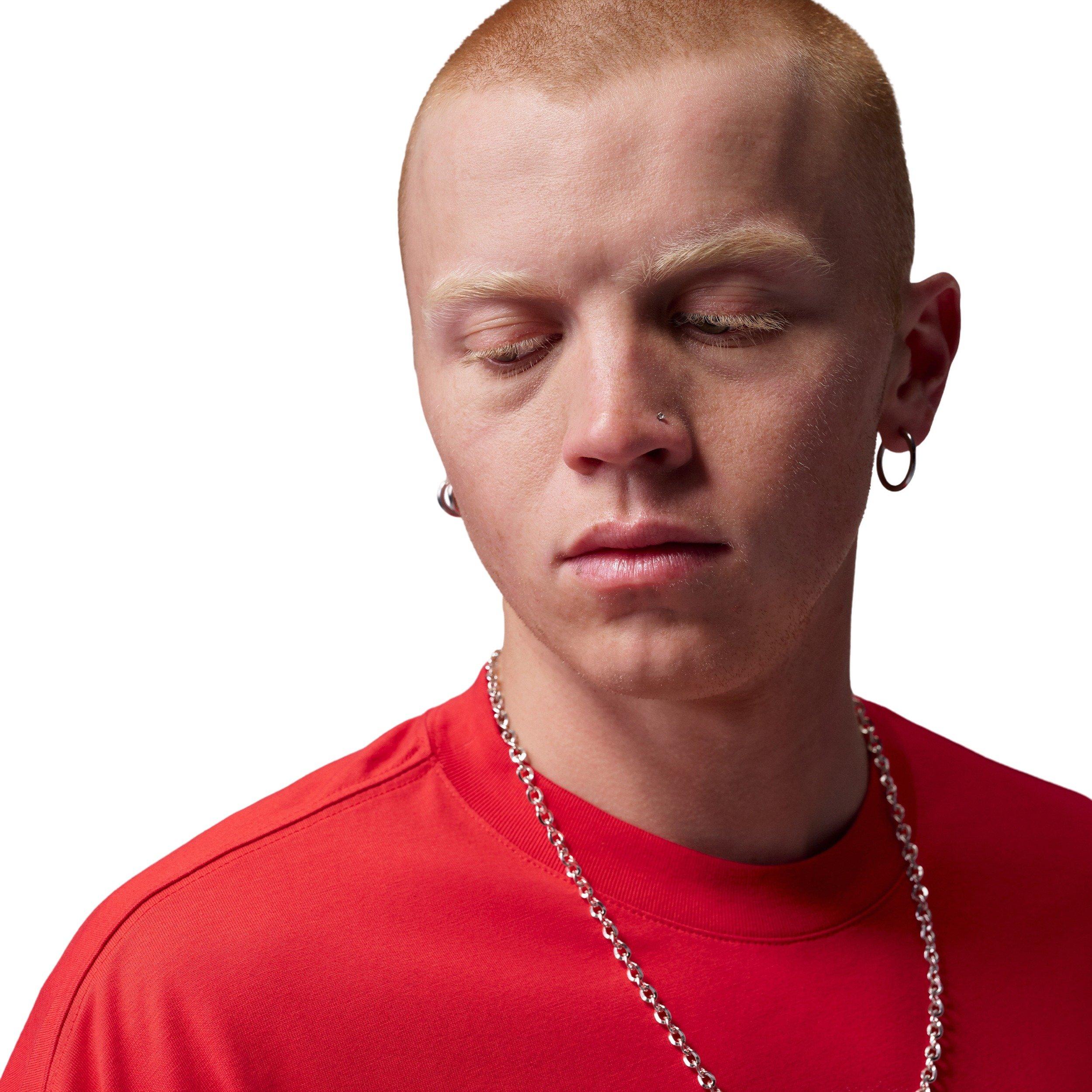 Jordan Men's Flight Essentials Big Face Graphic T-Shirt - RED Thumbnail View 3