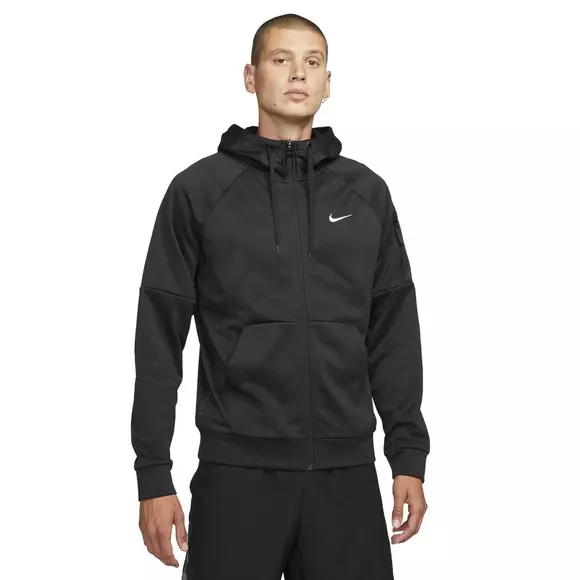 Nike Men's Therma-FIT Full-Zip Fitness Hoodie, Small, Black