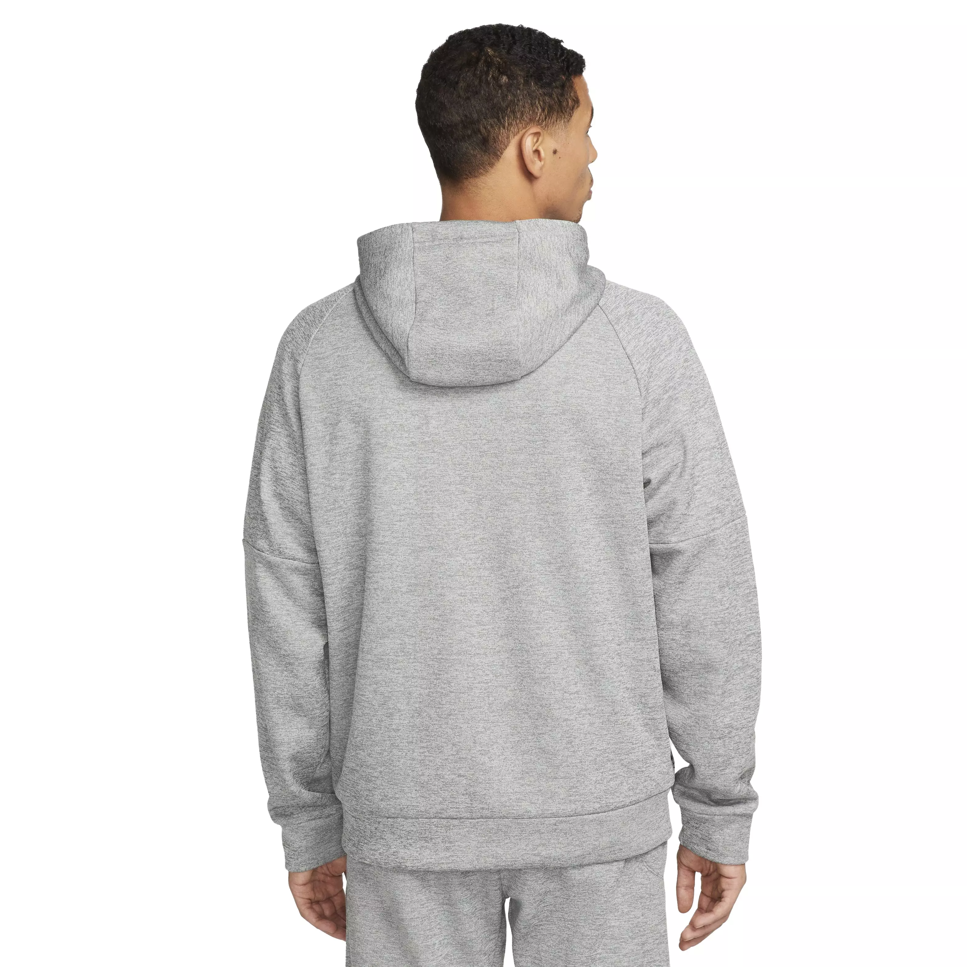 Nike Men's Therma-Fit Full-Zip Fitness Fleece Hoodie - GREY