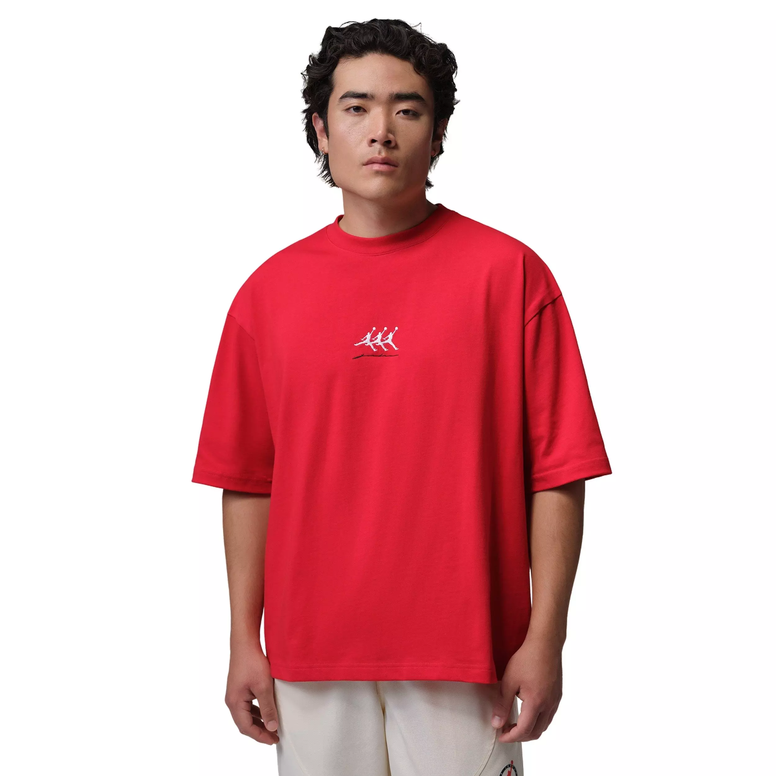 Jordan Men's Flight Oversized Graphic T-Shirt - RED