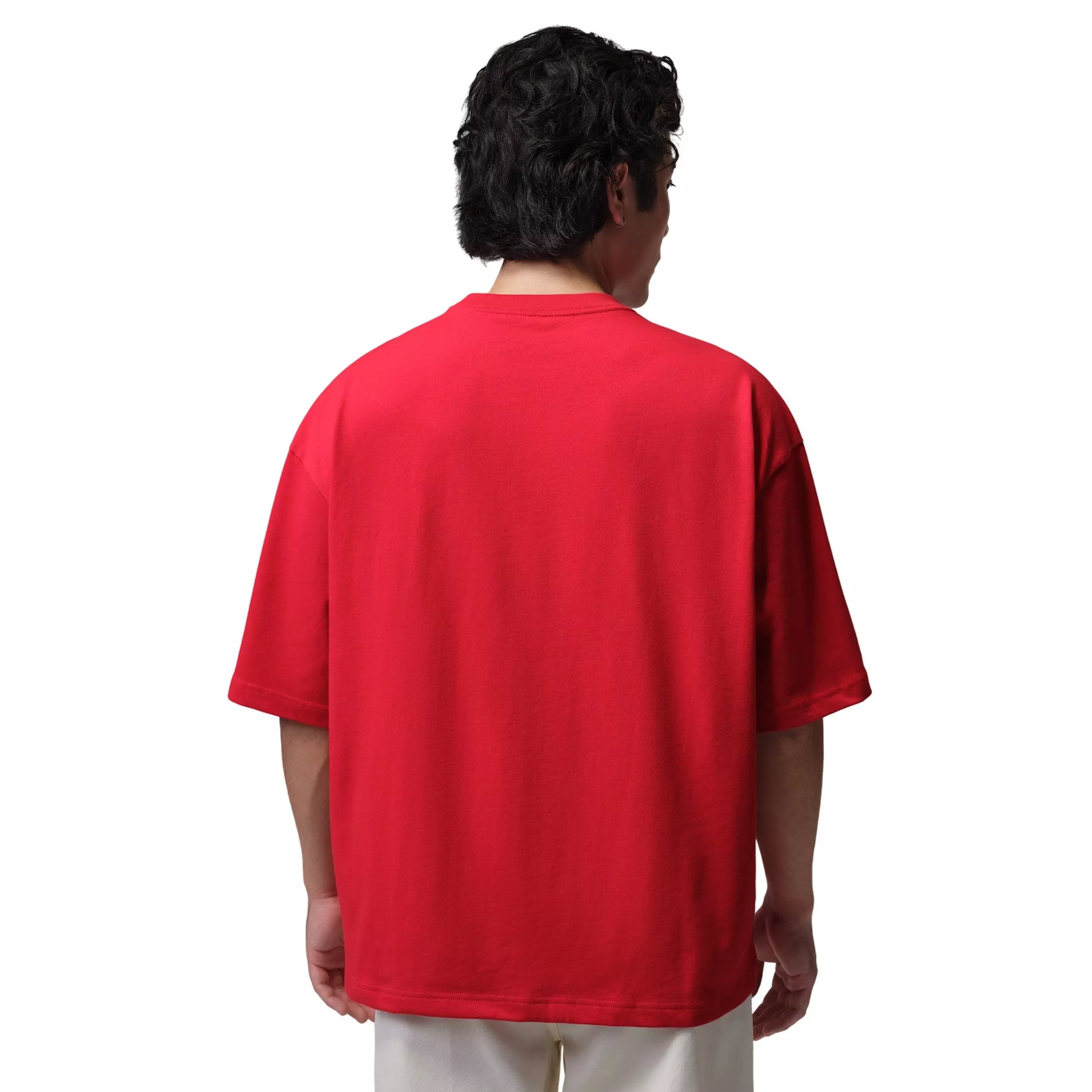 Jordan Men's Flight Oversized Graphic T-Shirt - RED