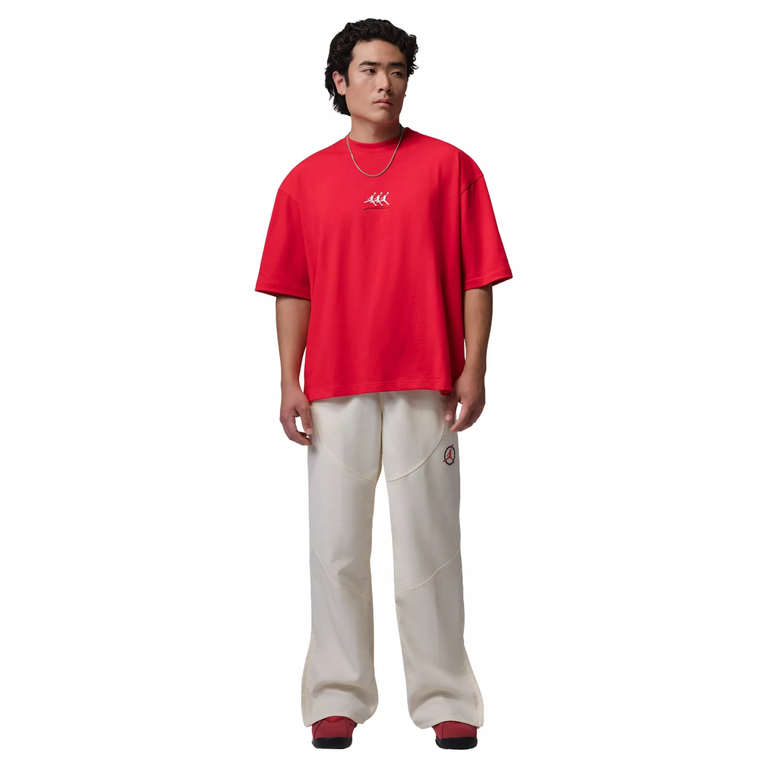 Jordan Men's Flight Oversized Graphic T-Shirt - RED
