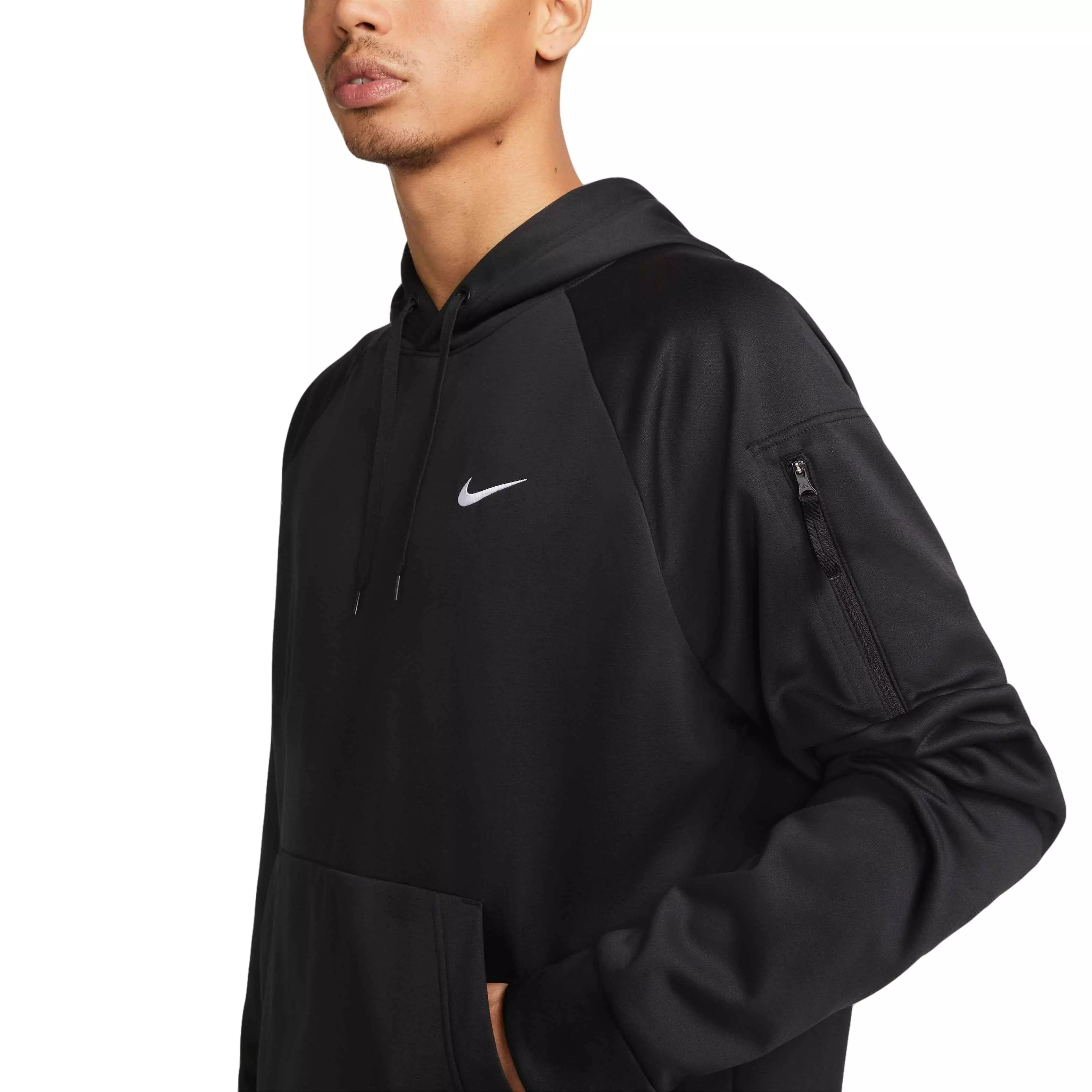 Nike Men's Therma-Fit Pullover Fitness Fleece Hoodie - BLACK