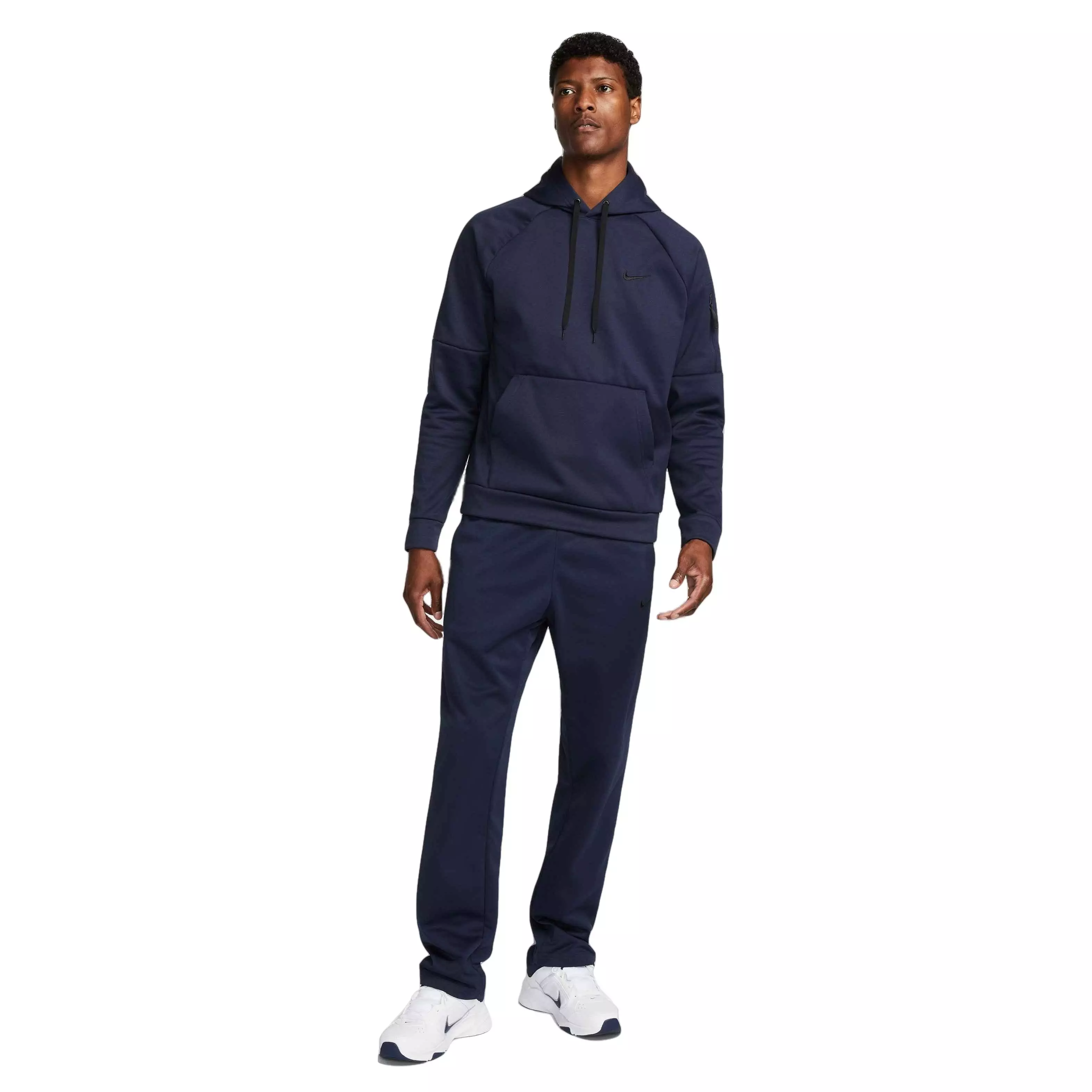 Nike Men's Therma-Fit Pullover Fitness Fleece Hoodie - NAVY
