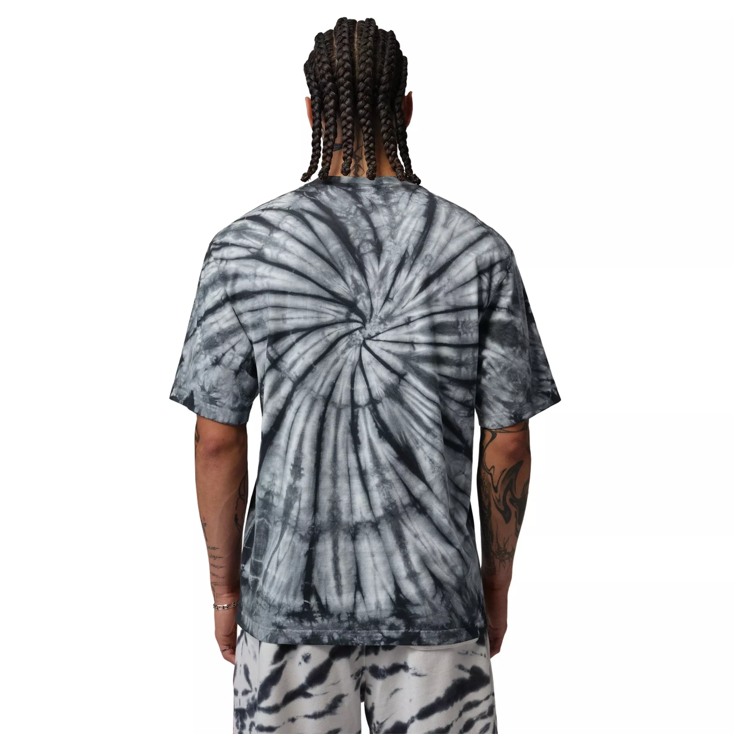 Jordan Men's Brooklyn Tie-Dye Festival T-Shirt - WHITE/BLACK