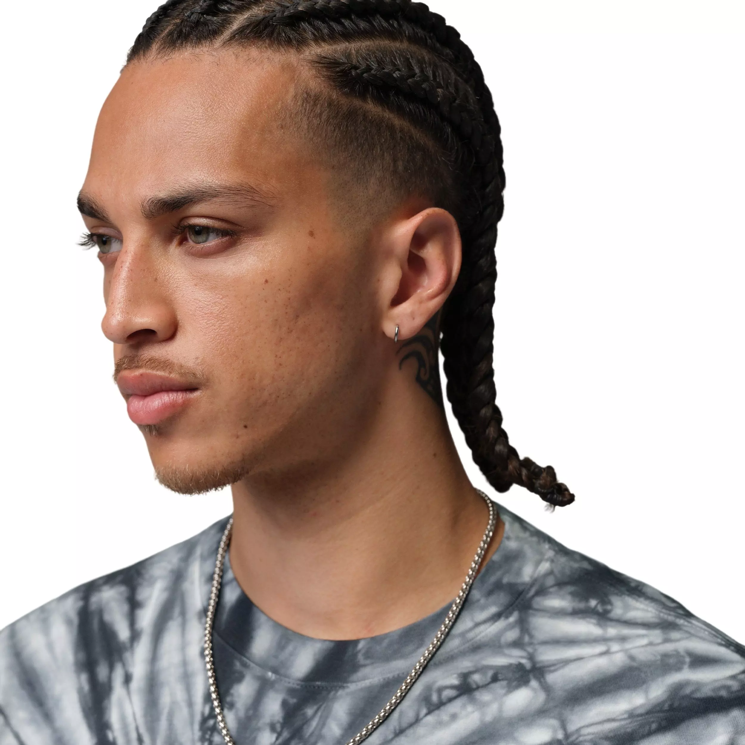 Jordan Men's Brooklyn Tie-Dye Festival T-Shirt - WHITE/BLACK