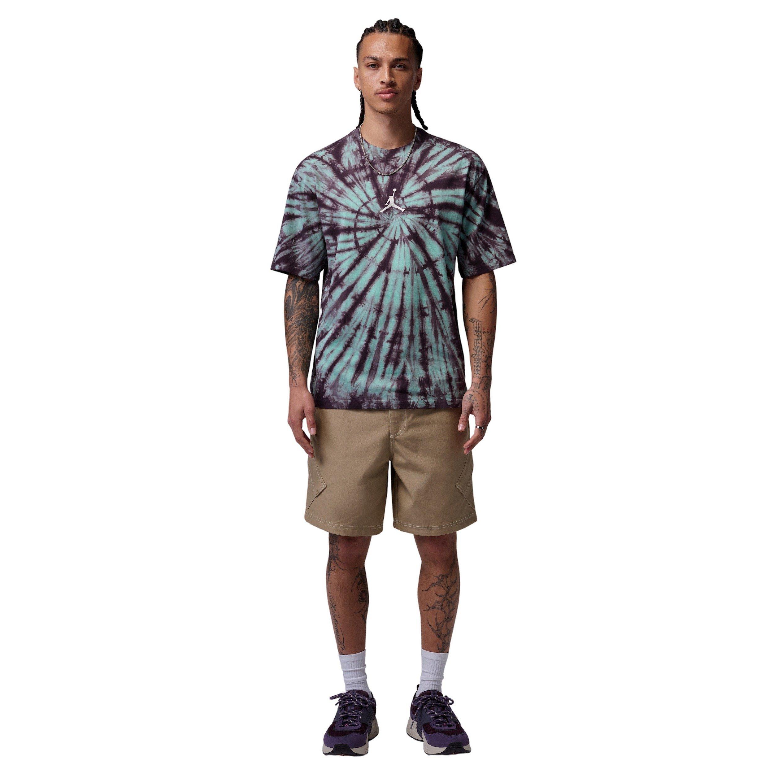 Jordan Men's Brooklyn Tie-Dye Festival T-Shirt - GREEN/PURPLE Thumbnail View 5