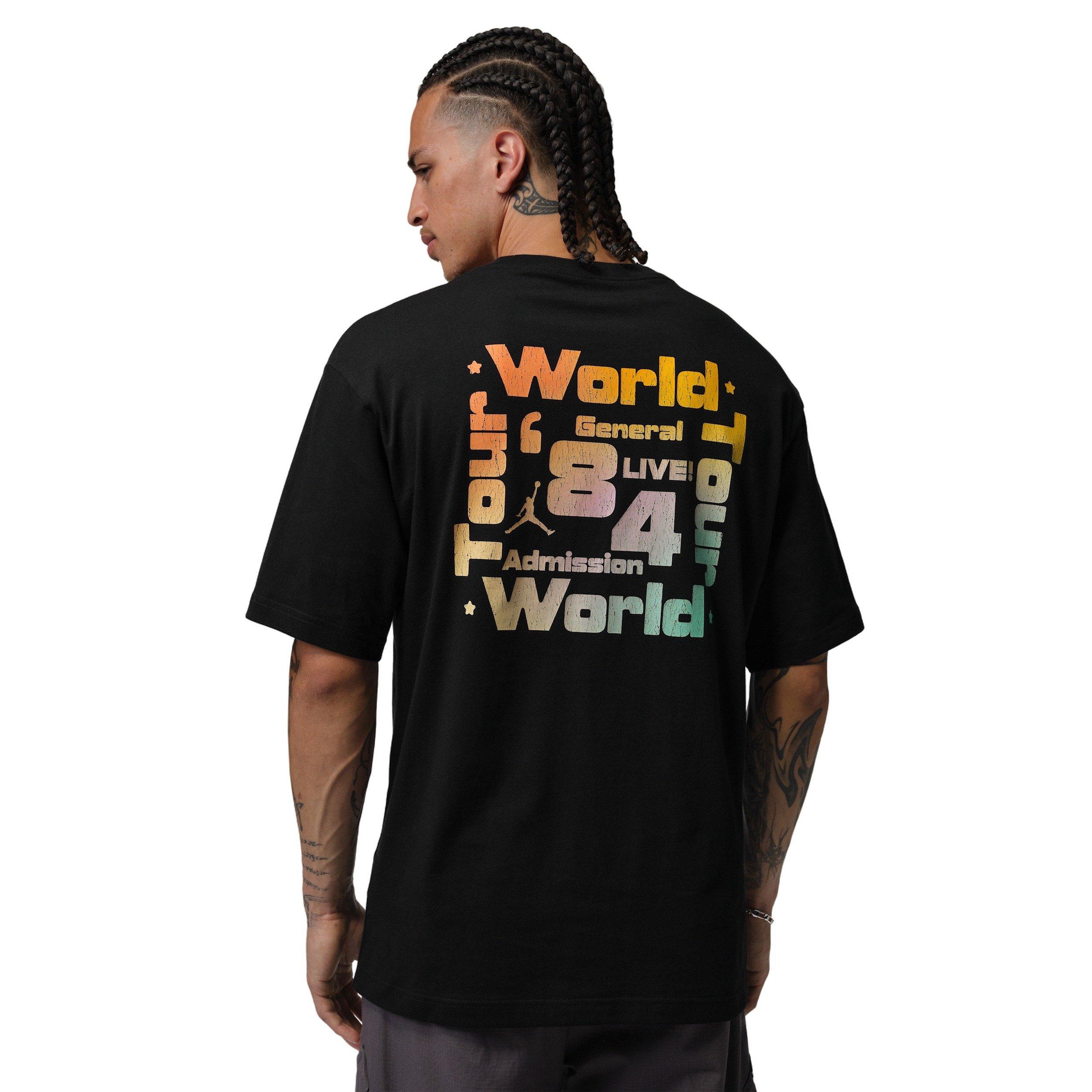 Jordan Men's Brooklyn World Tour Festival T-Shirt - BLACK Thumbnail View 2