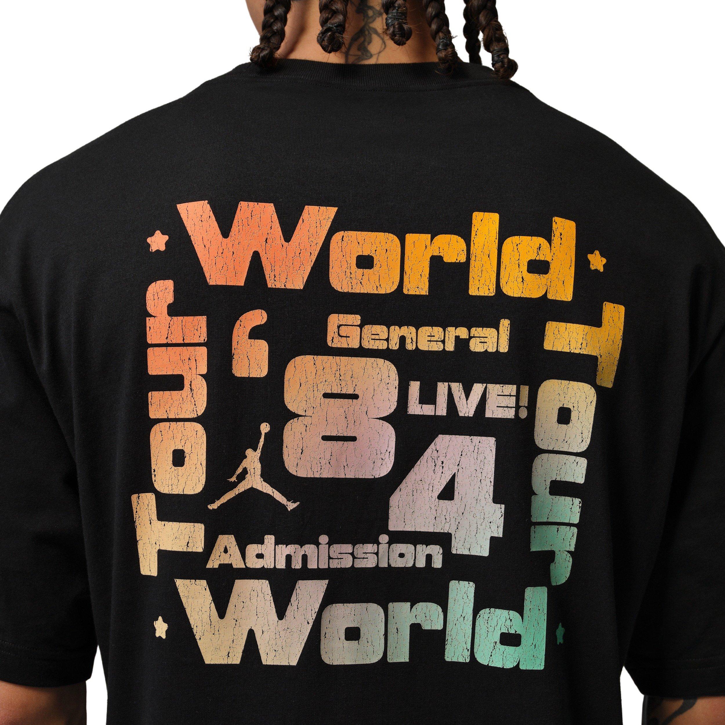 Jordan Men's Brooklyn World Tour Festival T-Shirt - BLACK Thumbnail View 5