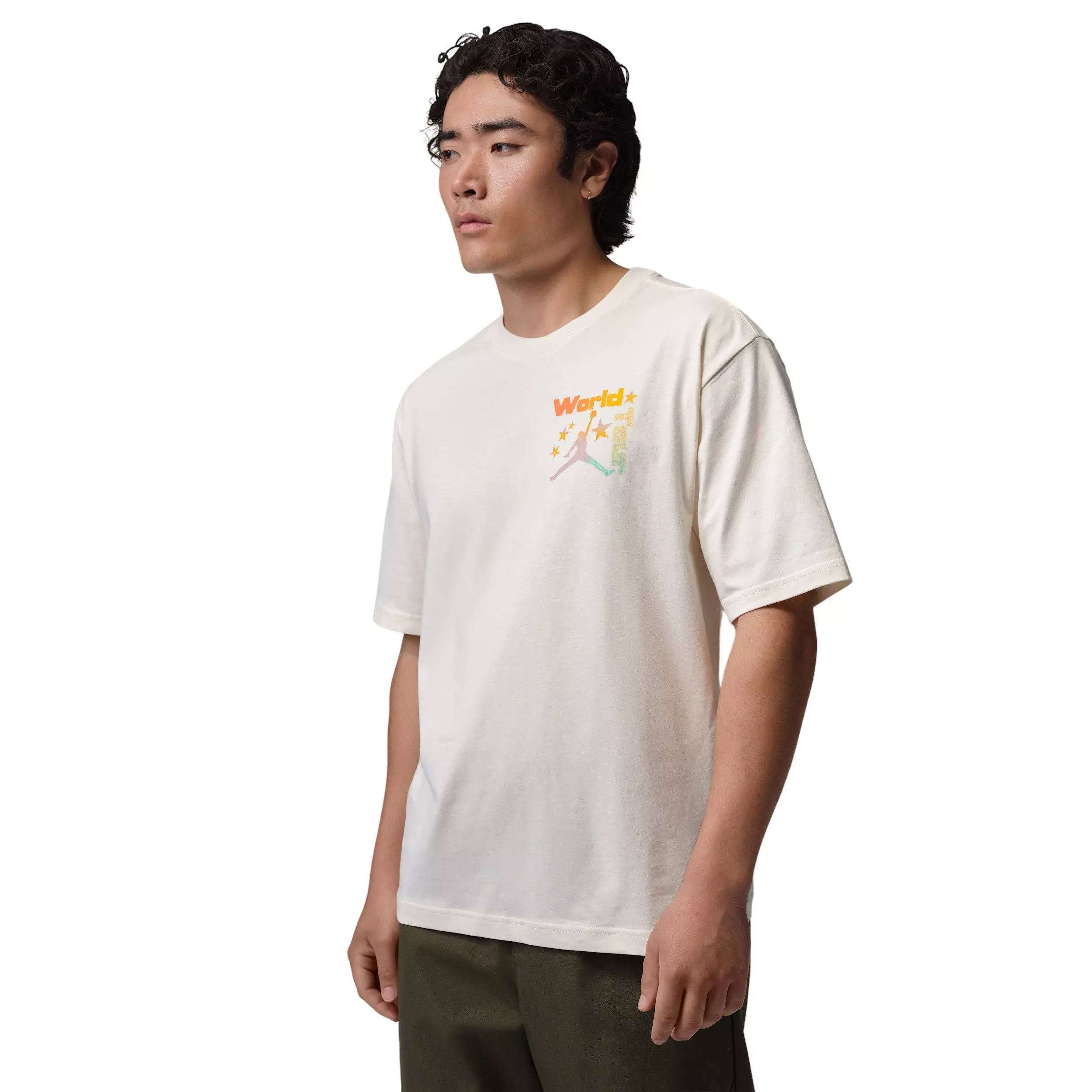 Jordan Men's Brooklyn World Tour Festival T-Shirt - BEIGE
