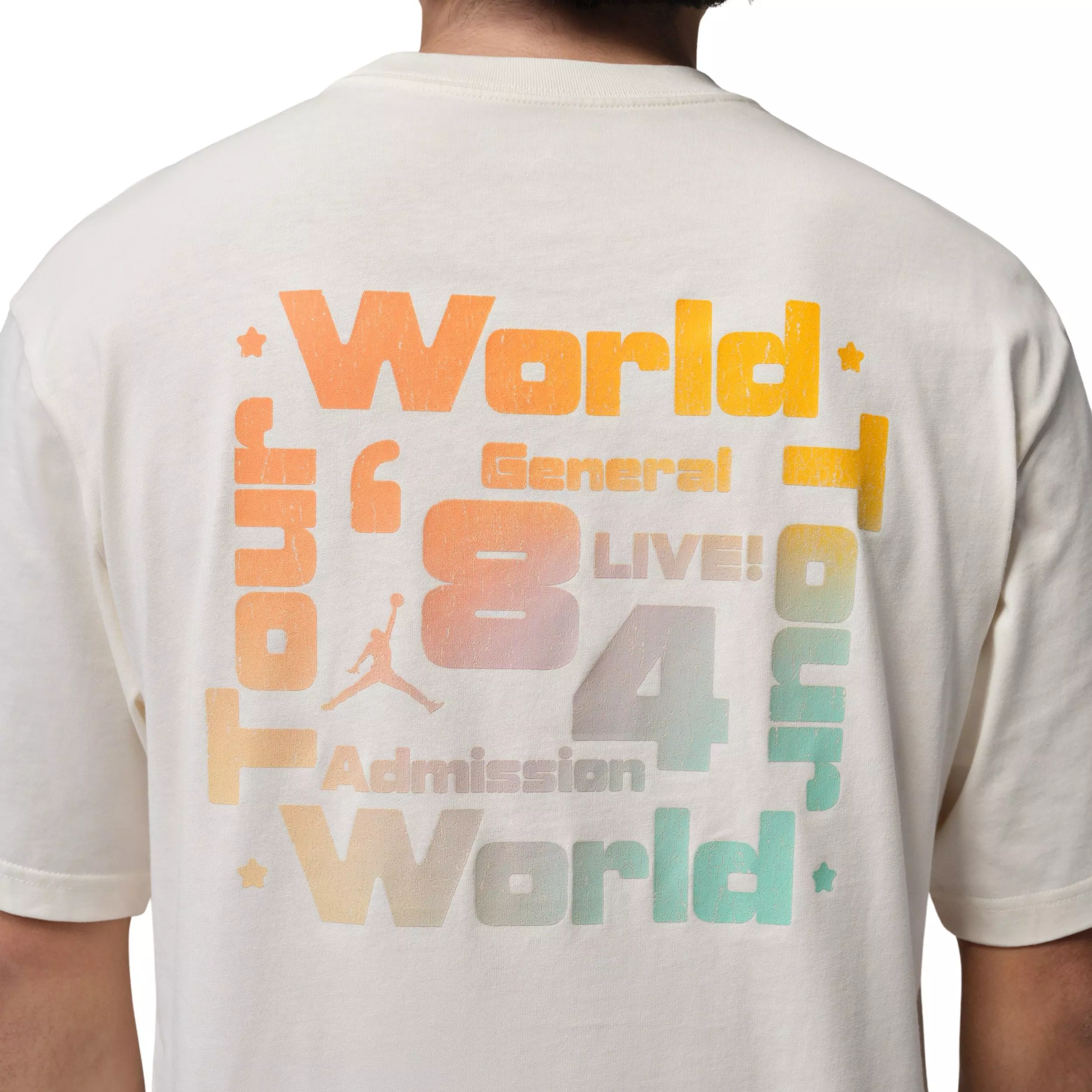 Jordan Men's Brooklyn World Tour Festival T-Shirt - BEIGE