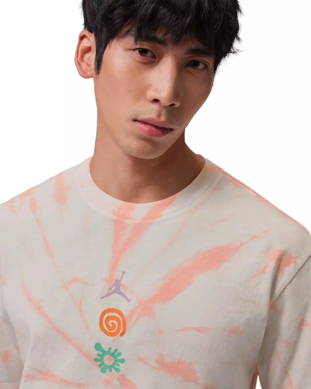 Jordan Men's Brooklyn Tie-Dye Global Mindfulness Festival T-Shirt - WHITE