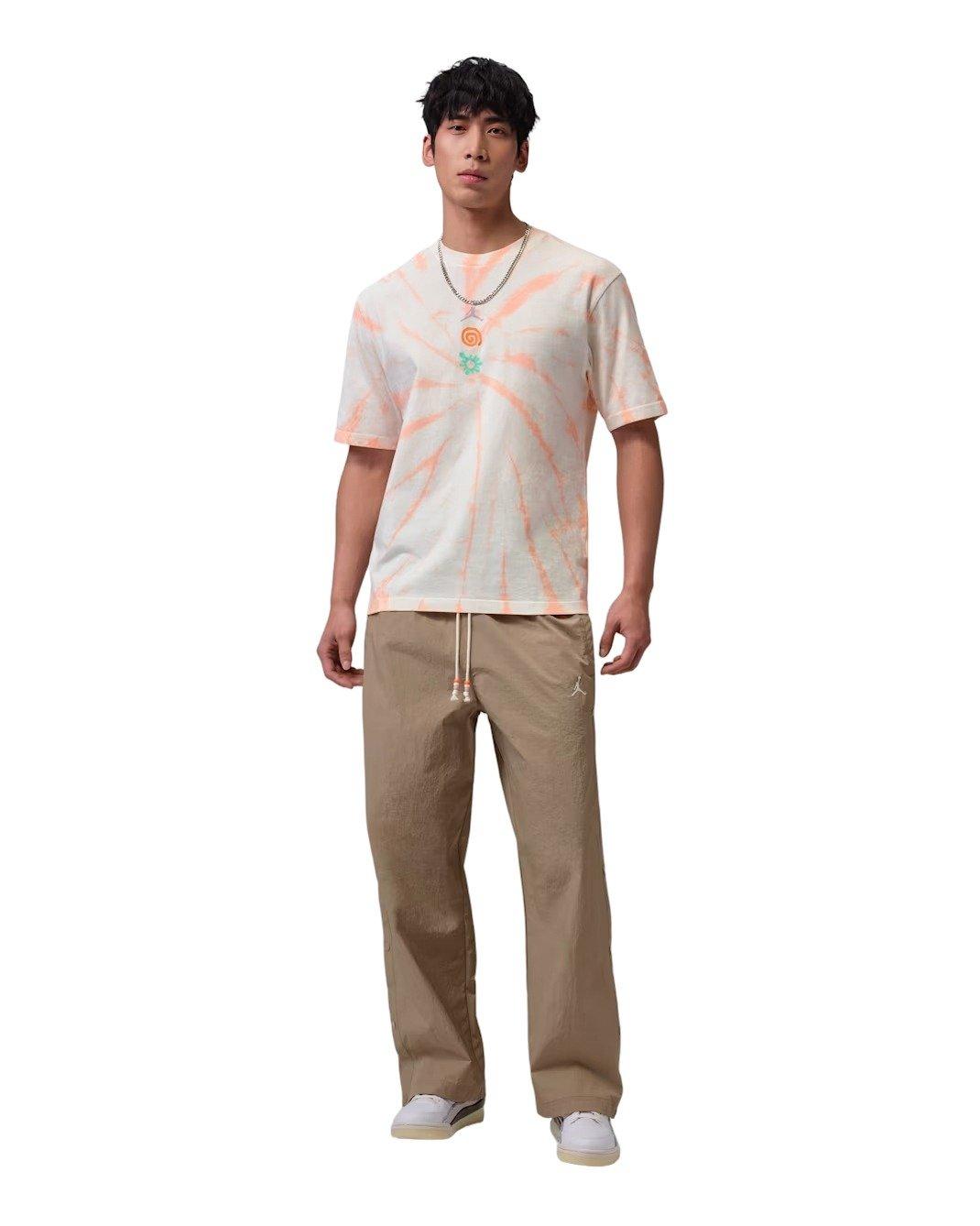 Jordan Men's Brooklyn Tie-Dye Global Mindfulness Festival T-Shirt - WHITE Thumbnail View 6