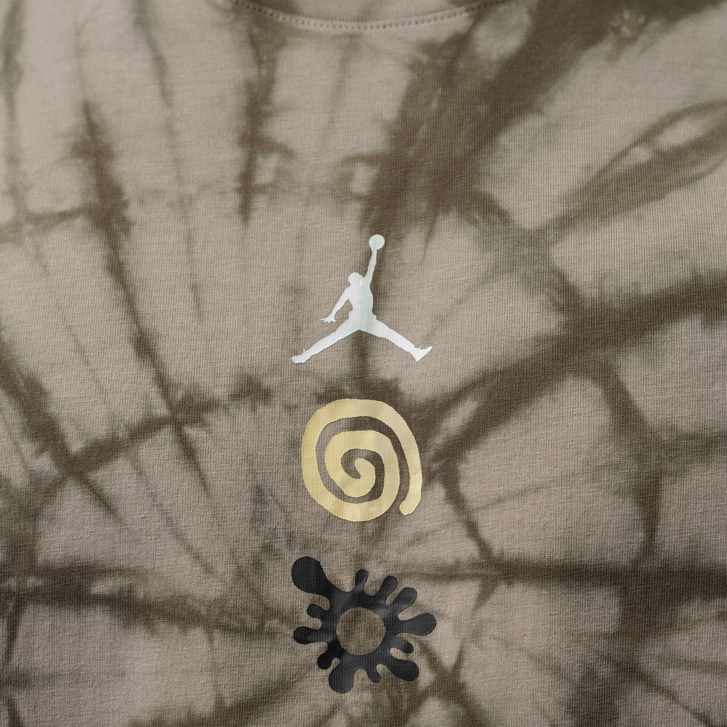 Jordan Men's Brooklyn Tie-Dye Global Mindfulness Festival T-Shirt - BROWN
