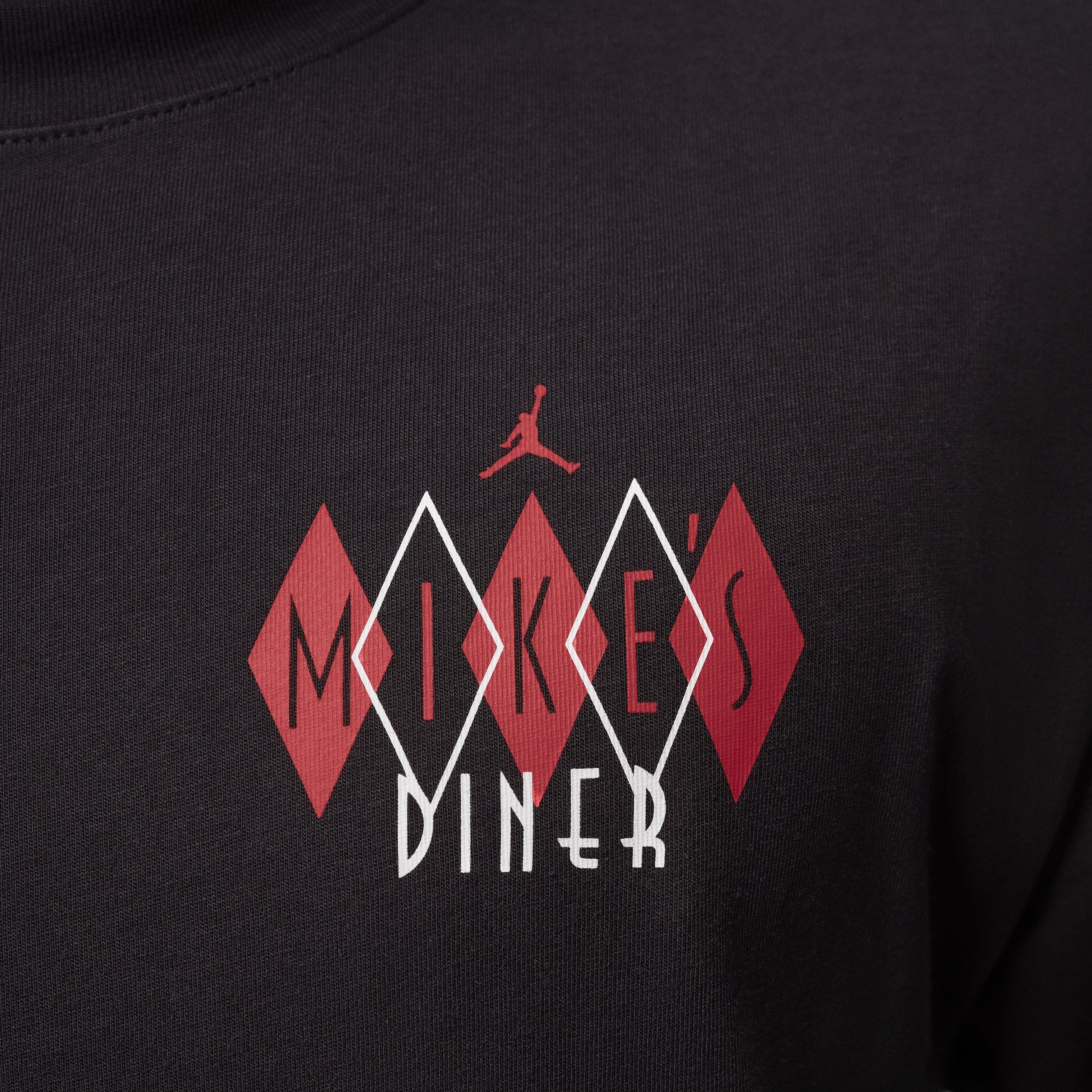 Jordan Men's NC Diner Graphic T-Shirt - BLACK Thumbnail View 4