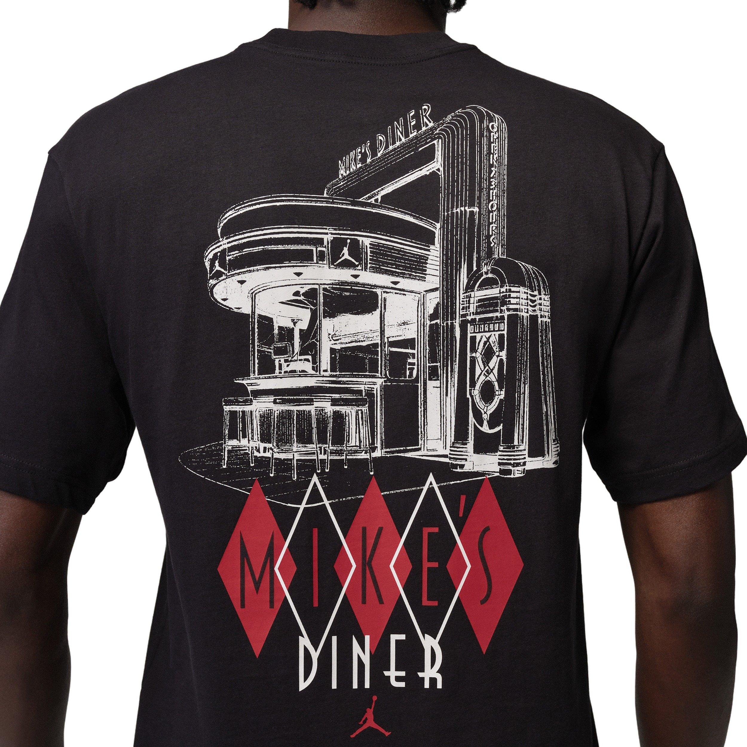 Jordan Men's NC Diner Graphic T-Shirt - BLACK Thumbnail View 5