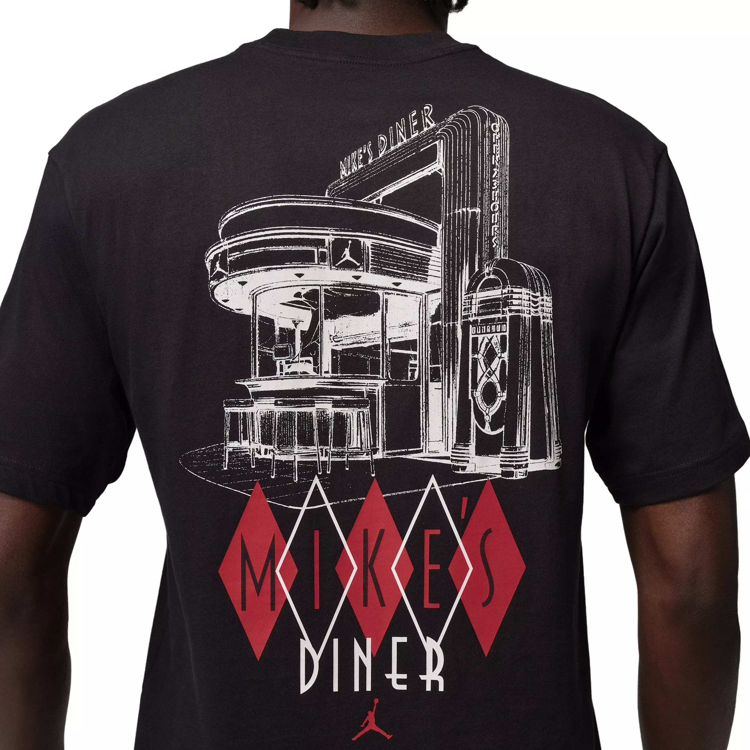 Jordan Men's NC Diner Graphic T-Shirt - BLACK