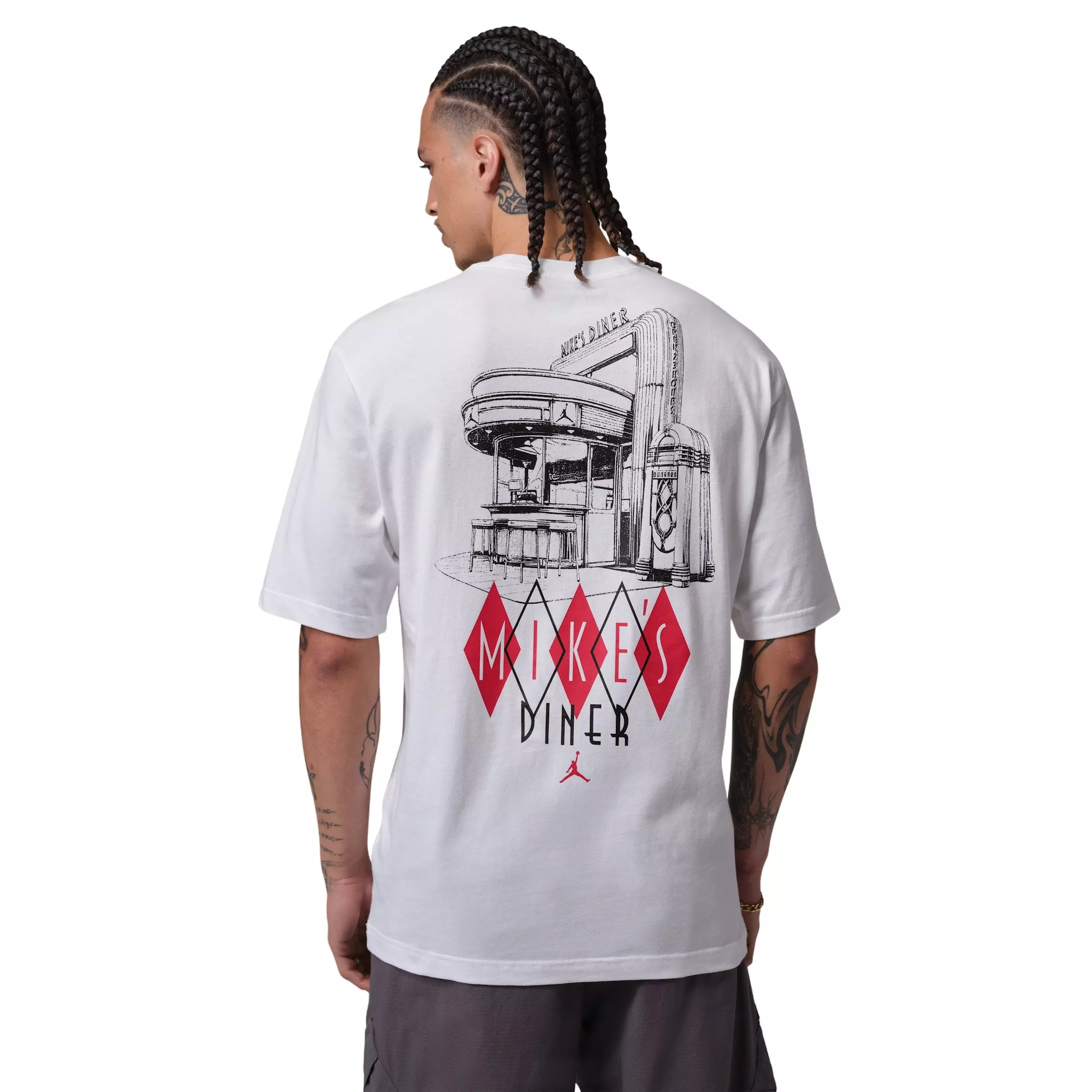 Jordan Men's NC Diner Graphic T-Shirt - WHITE