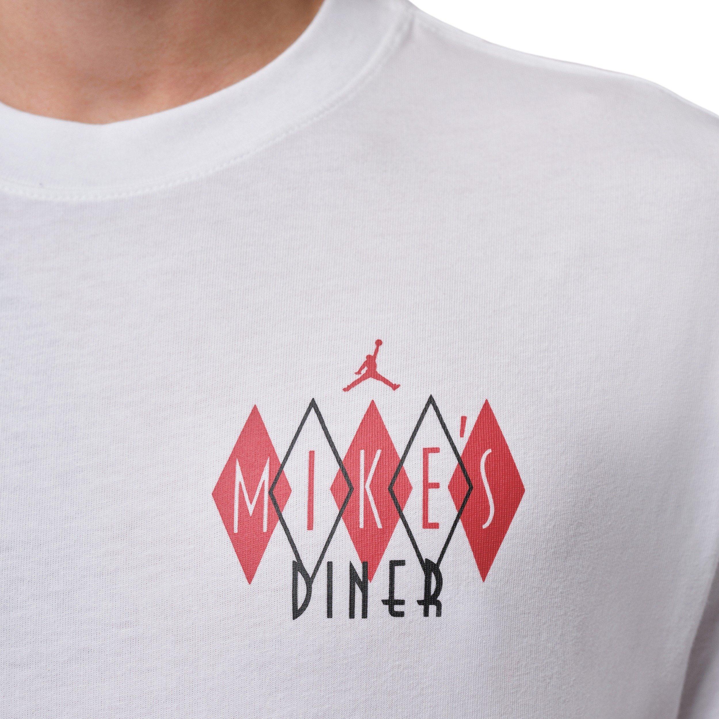 Jordan Men's NC Diner Graphic T-Shirt - WHITE Thumbnail View 4