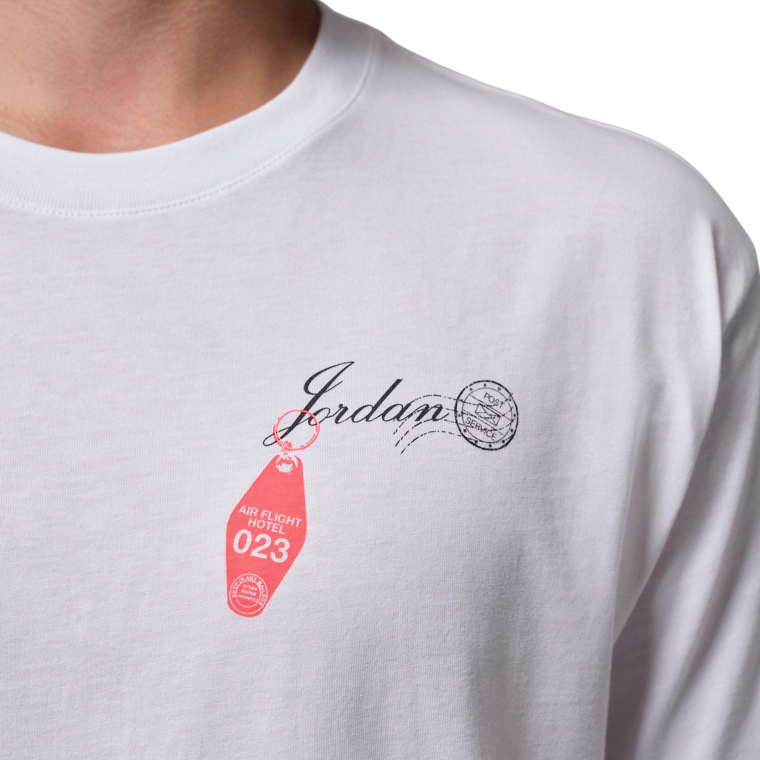 Jordan Men's NC Travel Graphic T-Shirt - White - WHITE Thumbnail View 4