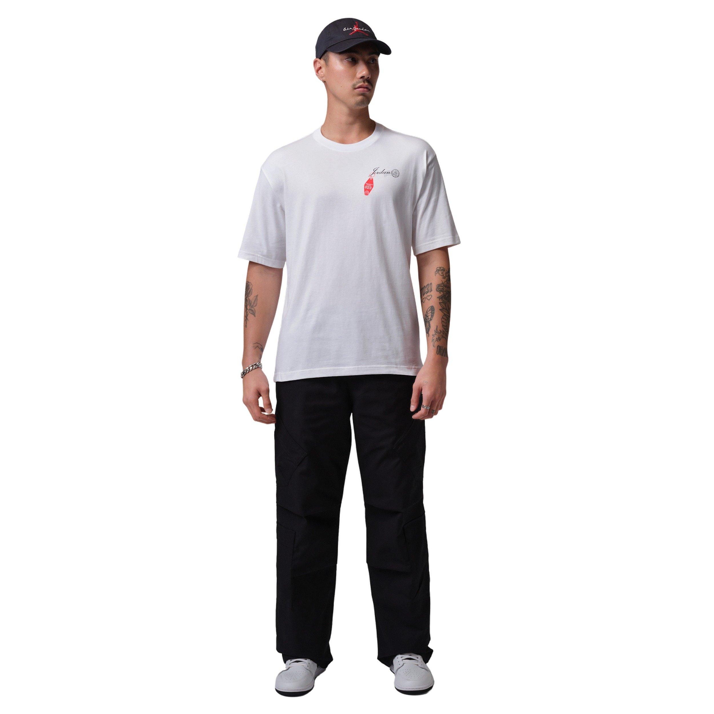 Jordan Men's NC Travel Graphic T-Shirt - White - WHITE Thumbnail View 6