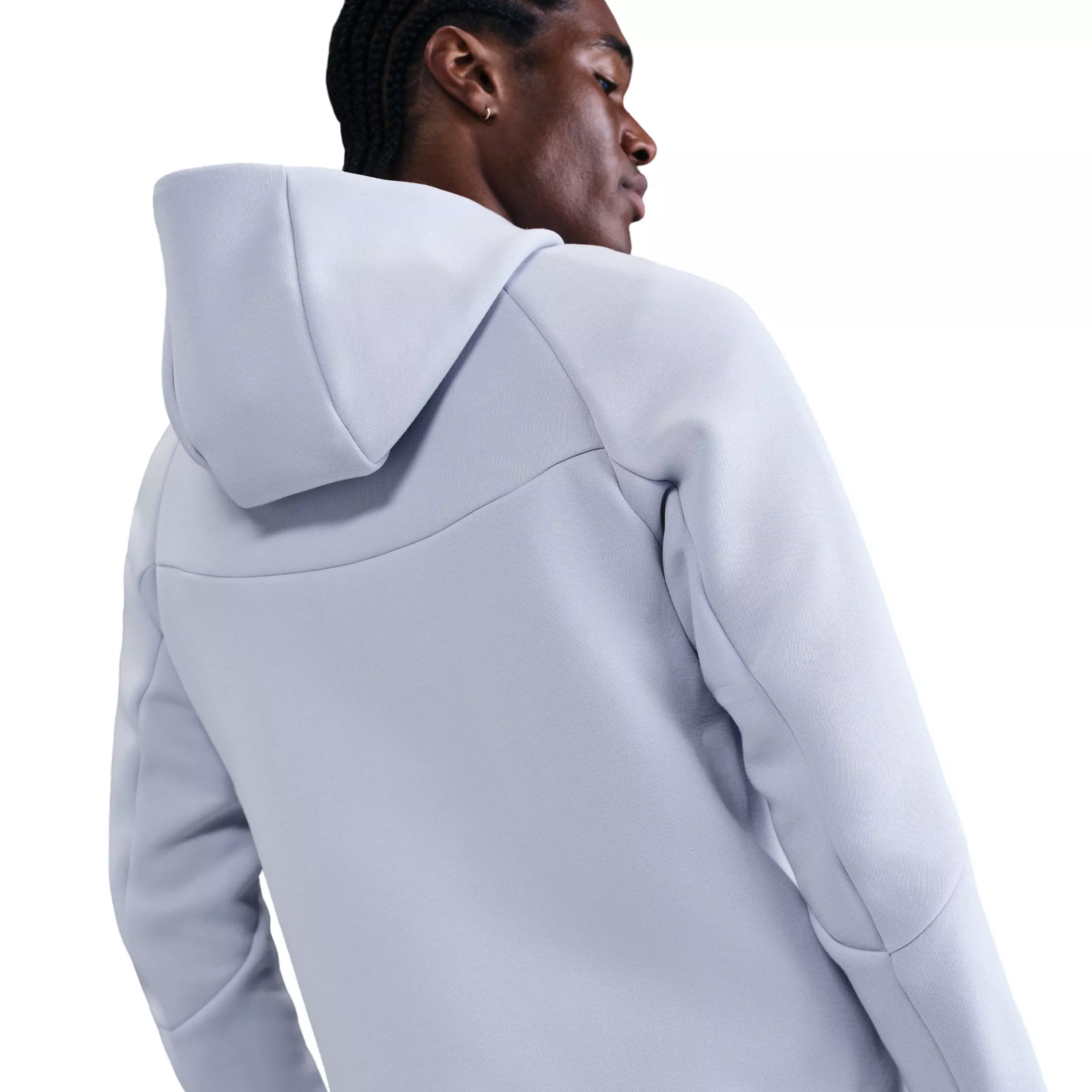 Nike Men's Tech Fleece Windrunner Full-Zip Jacket - White - GREY