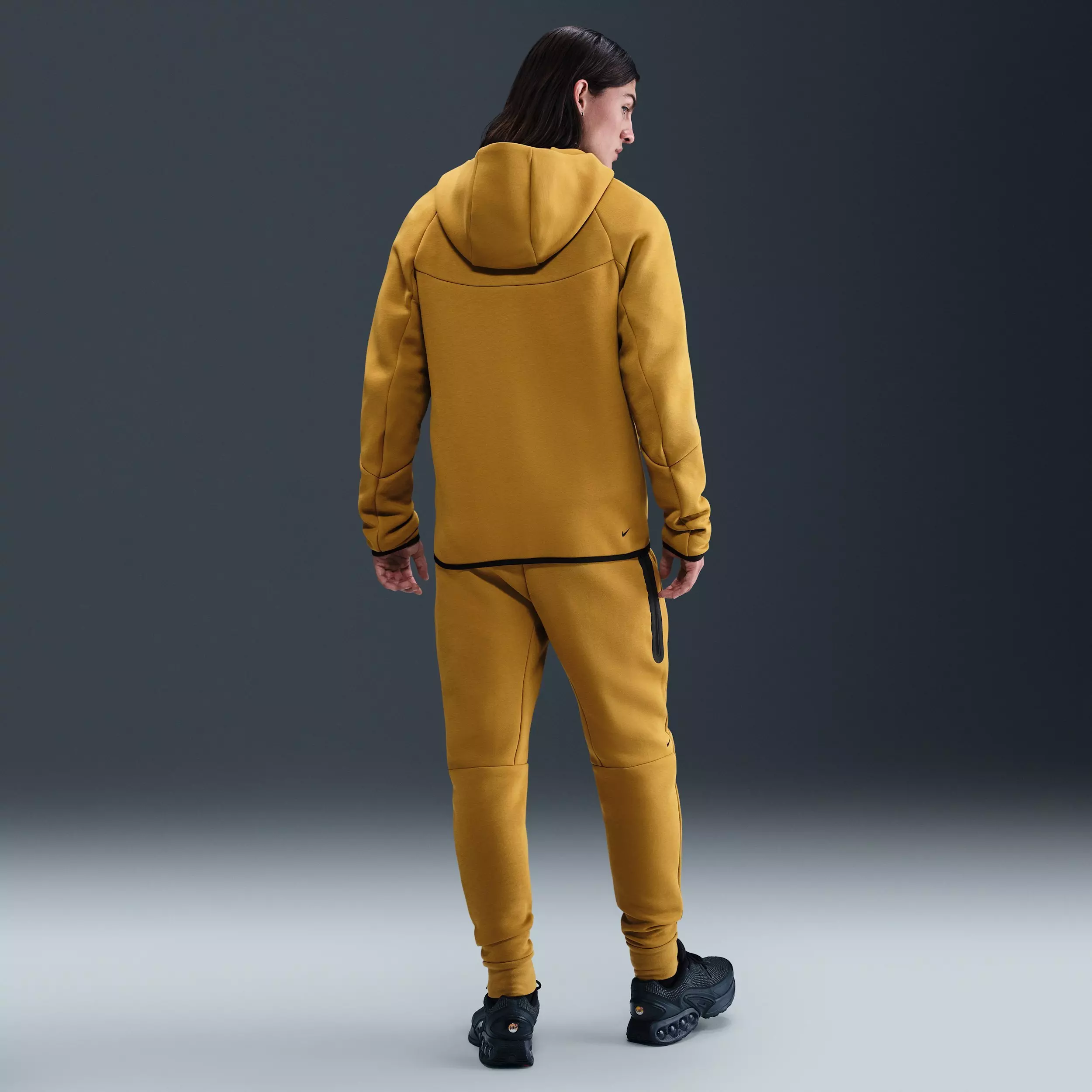 Nike Men's Tech Fleece Windrunner Full-Zip Jacket - White - BROWN