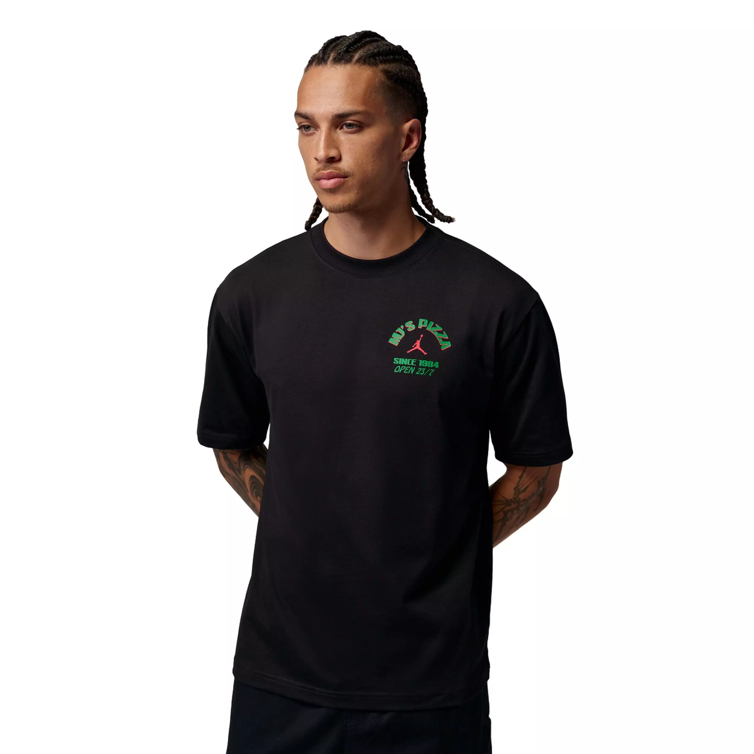 Jordan Men's NC Pizza Graphic T-Shirt - BLACK